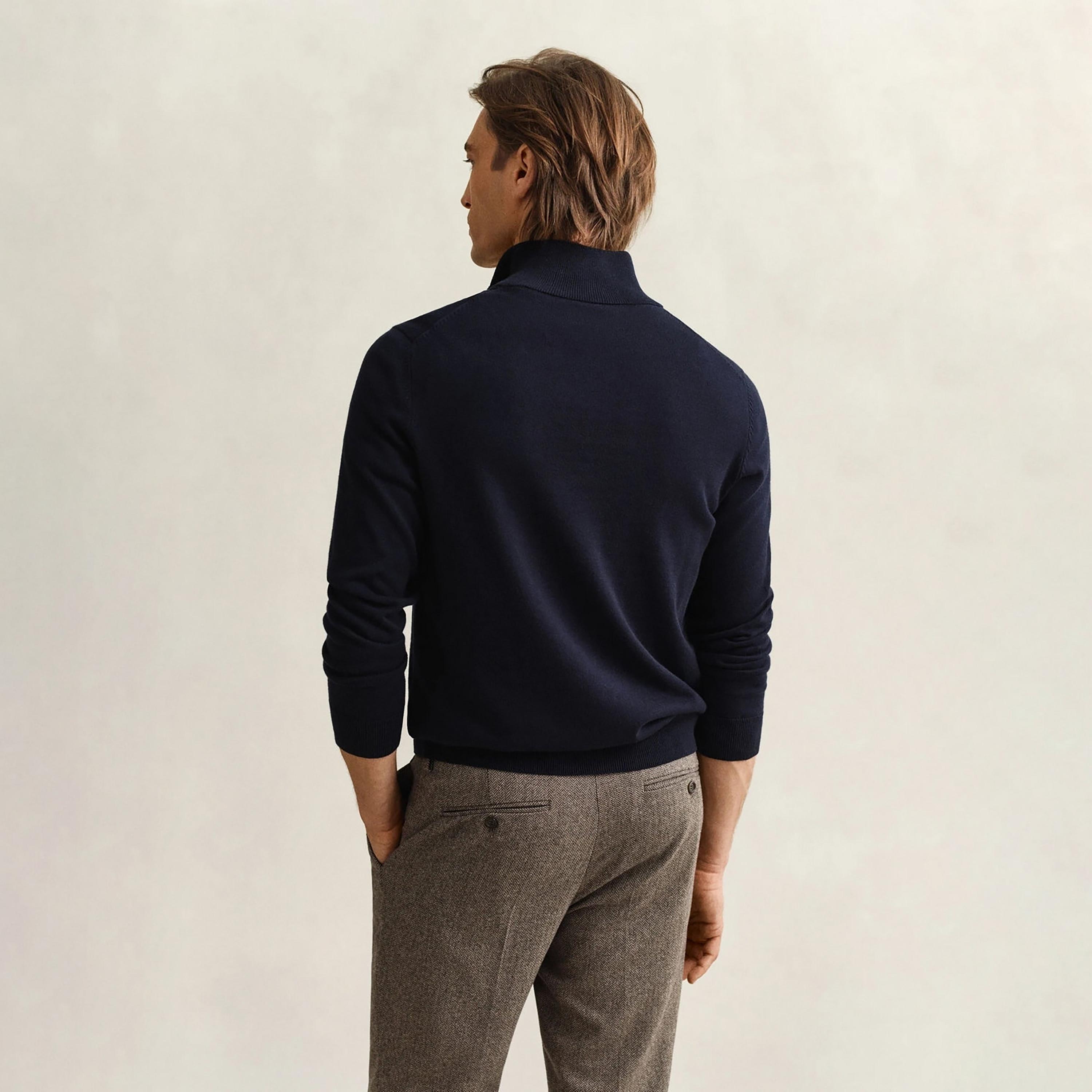 Gant Plain High Neck Long Sleeves Men's Sweater-men-clothing-sweatersandpullovers-image-4