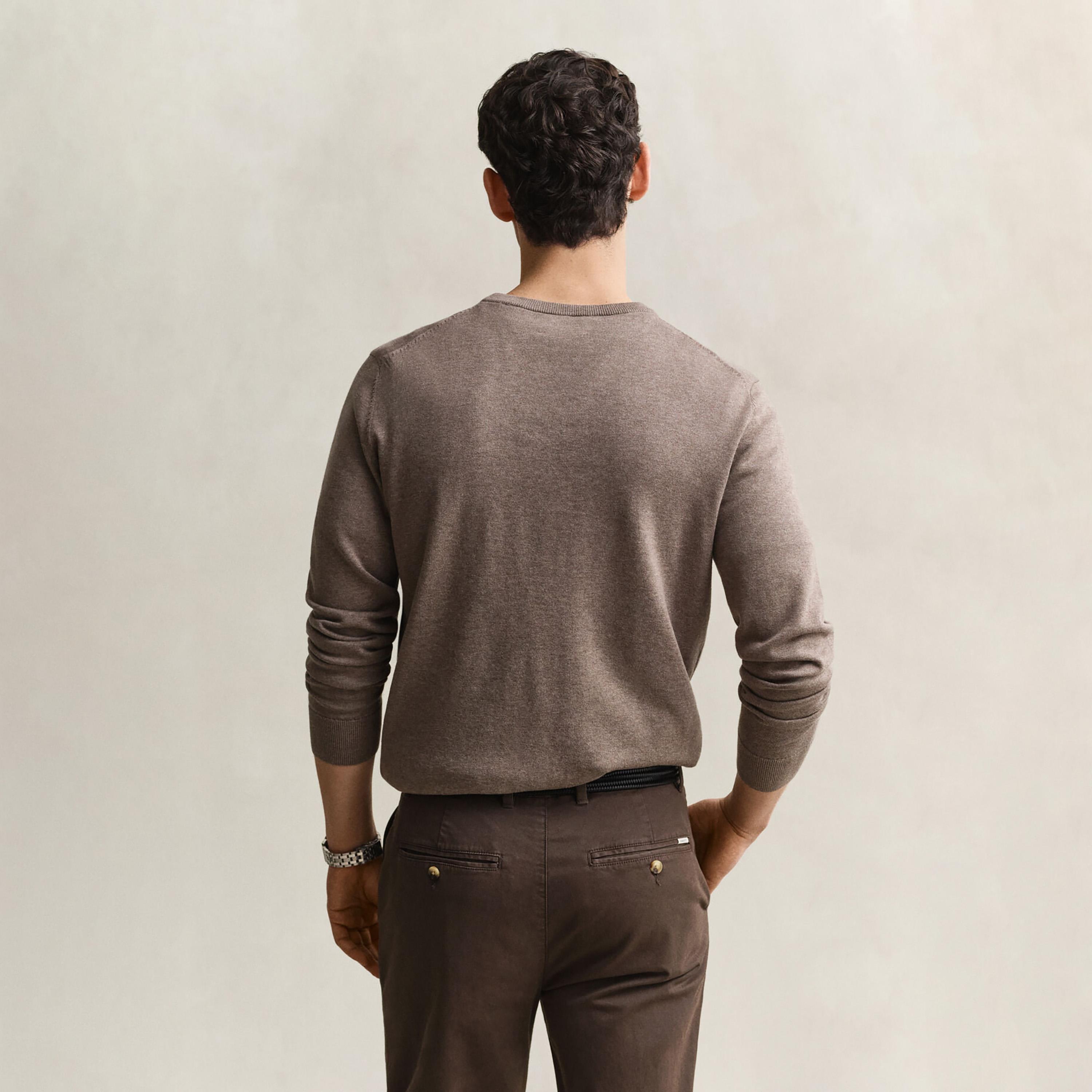 Gant Plain Crew Neck Long Sleeves Men's Pullover-men-clothing-sweatersandpullovers-image-4
