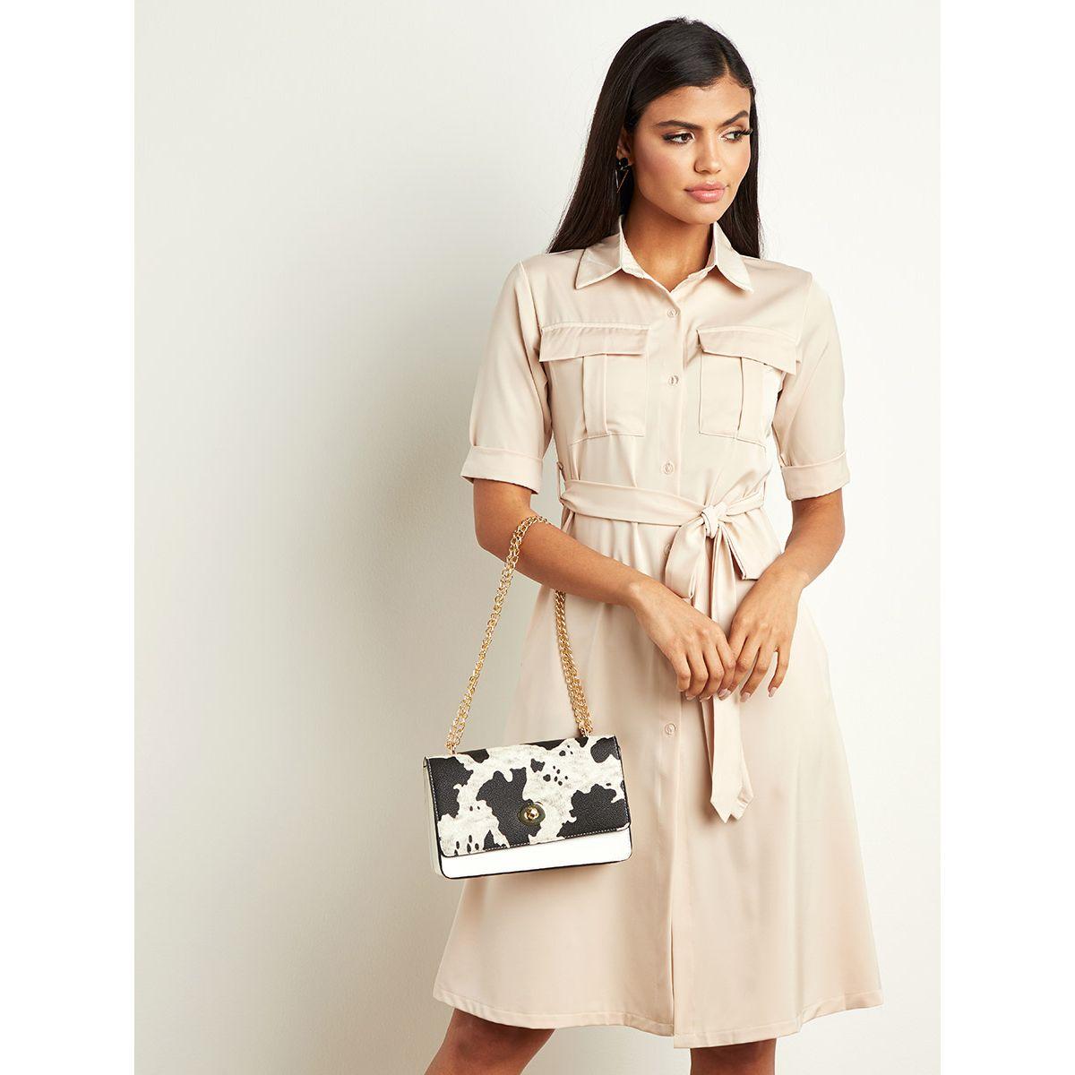 فستان ميدي بتصميم قميص وحزام خصر-women-clothing-dresses-image-6