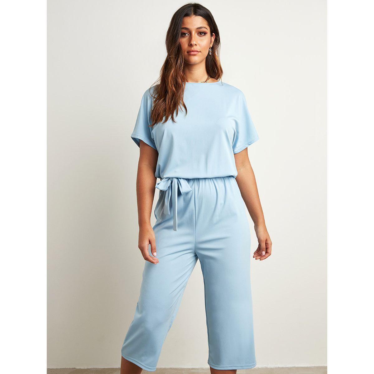 Styli Plain Boat Neck Belted Wide Leg Jumpsuit-women-clothing-jumpsuits-image-6