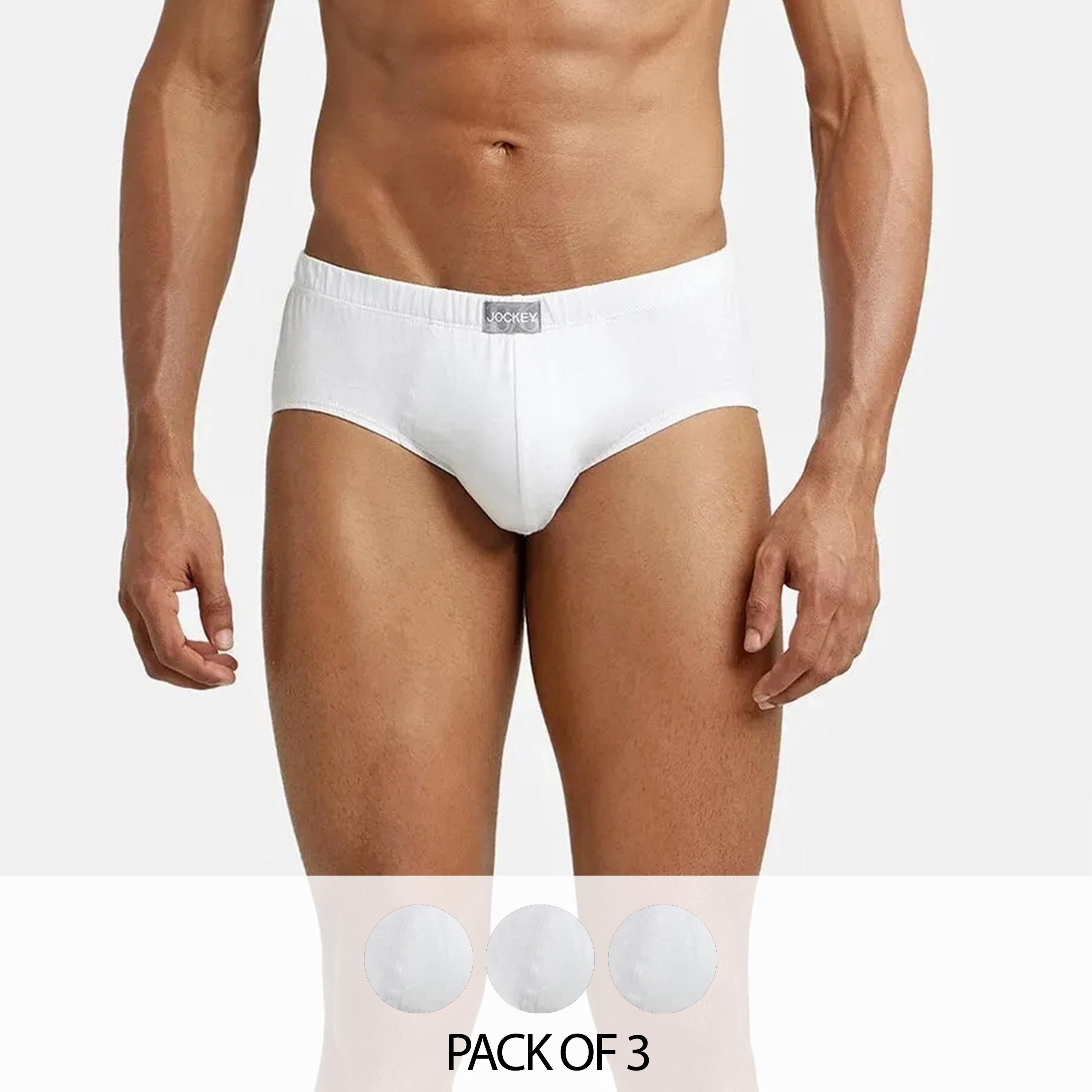Jockey Pack of 3 Plain Men's Briefs-men-clothing-innerwear-underwear-image-1