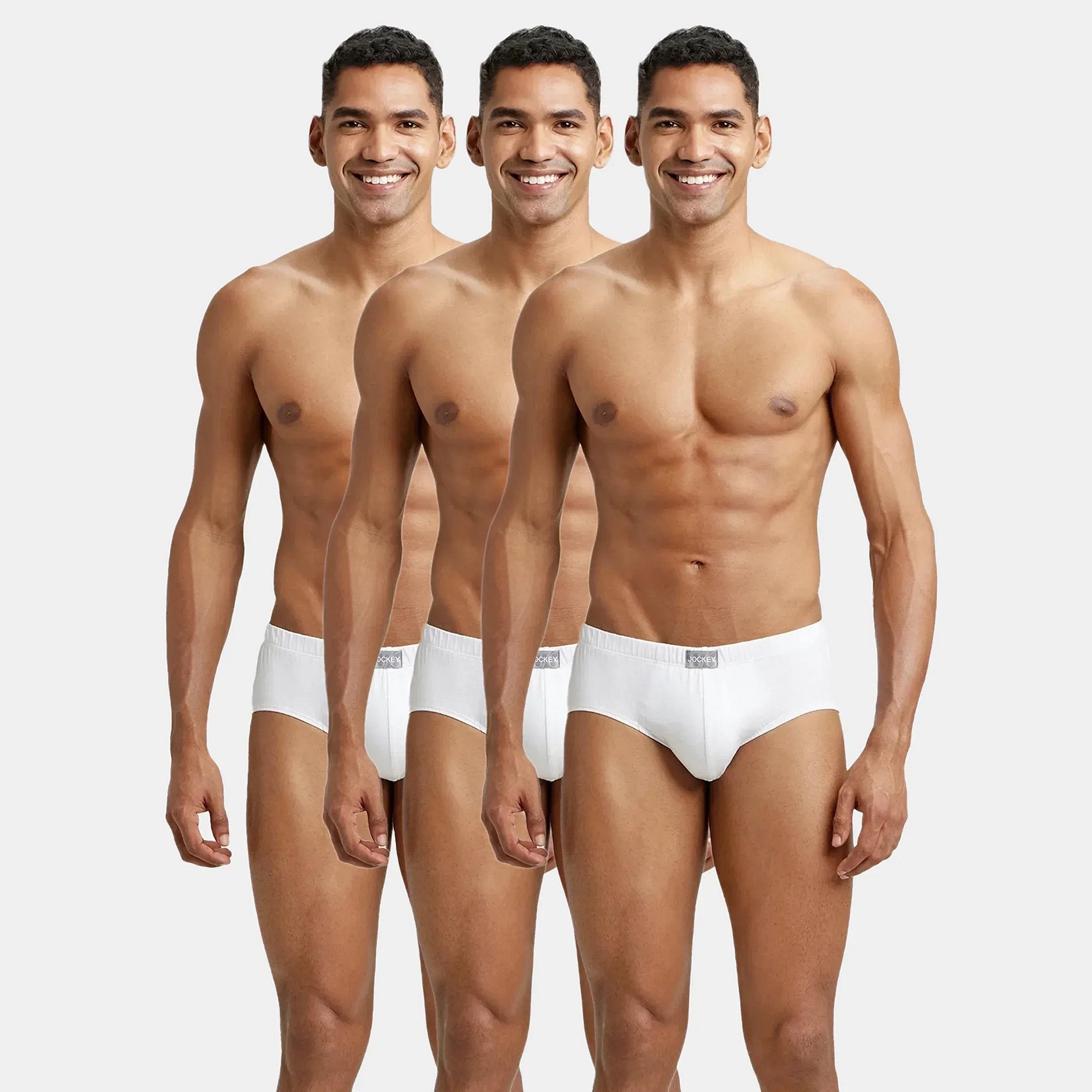 Jockey Pack of 3 Plain Men's Briefs-men-clothing-innerwear-underwear-image-2
