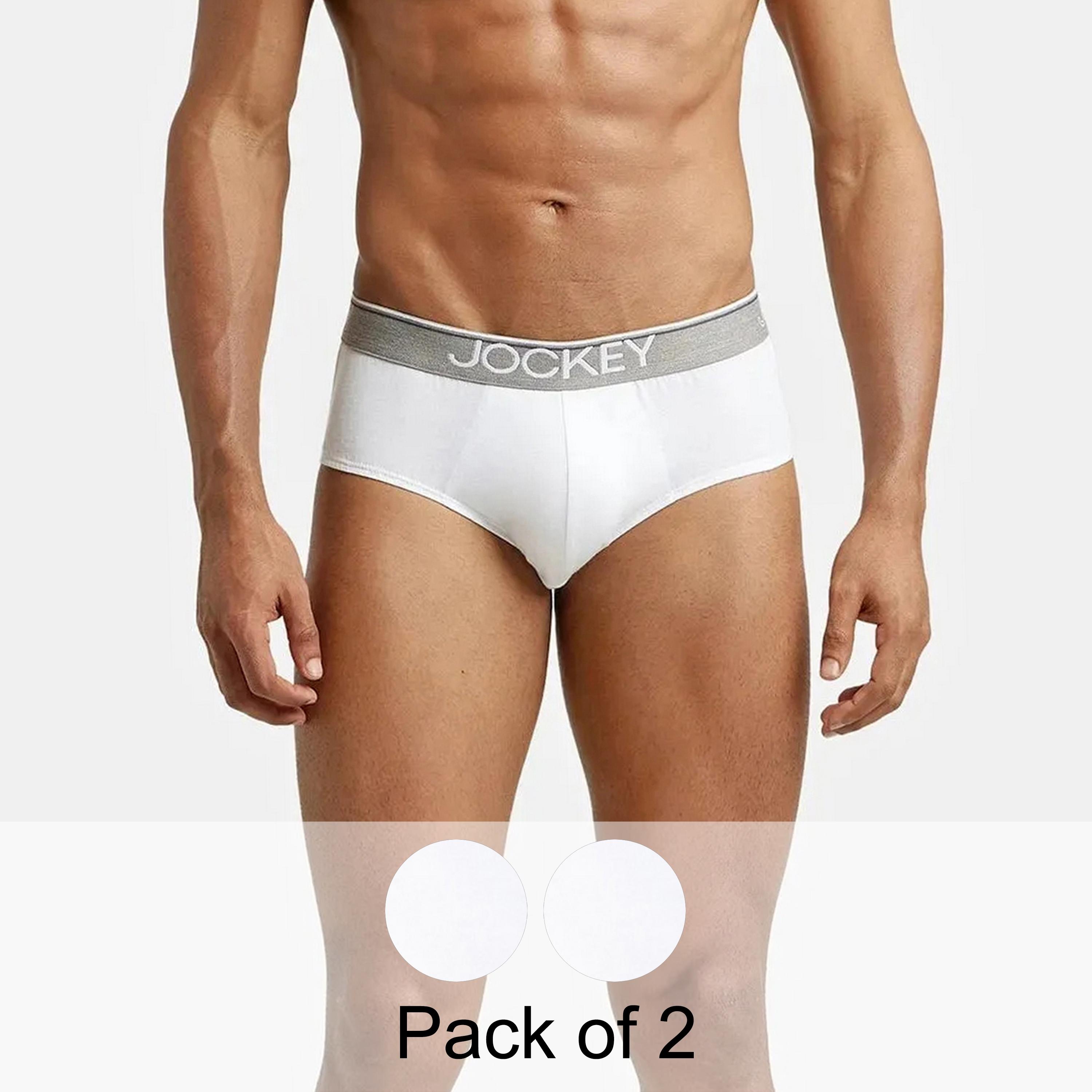 Jockey Pack of 2 Brand Print Waistband Men's Briefs-men-clothing-innerwear-underwear-image-1
