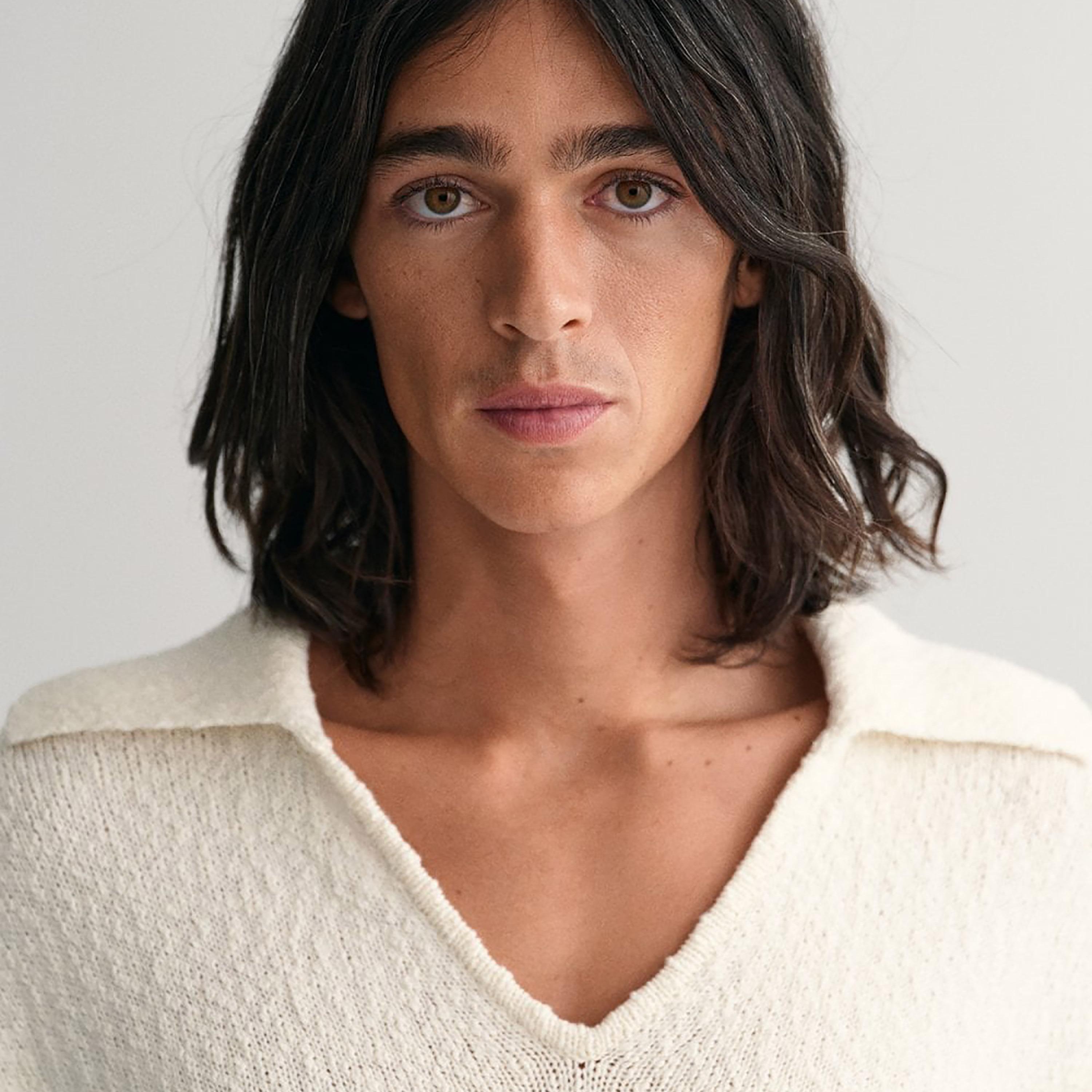 Gant Slub Collared Long Sleeves Polo Sweater with Patch Pocket-men-clothing-sweatersandpullovers-image-3