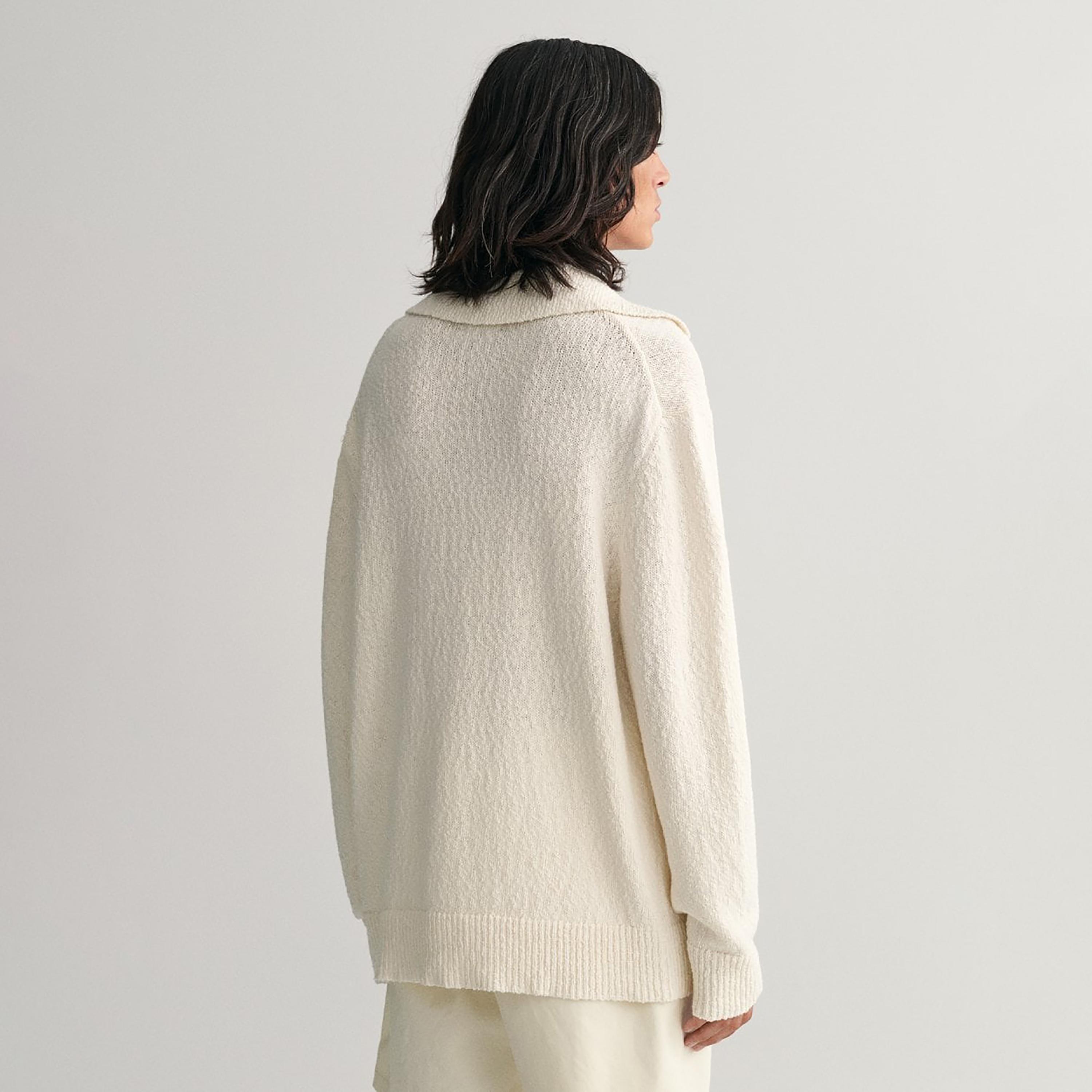 Gant Slub Collared Long Sleeves Polo Sweater with Patch Pocket-men-clothing-sweatersandpullovers-image-4
