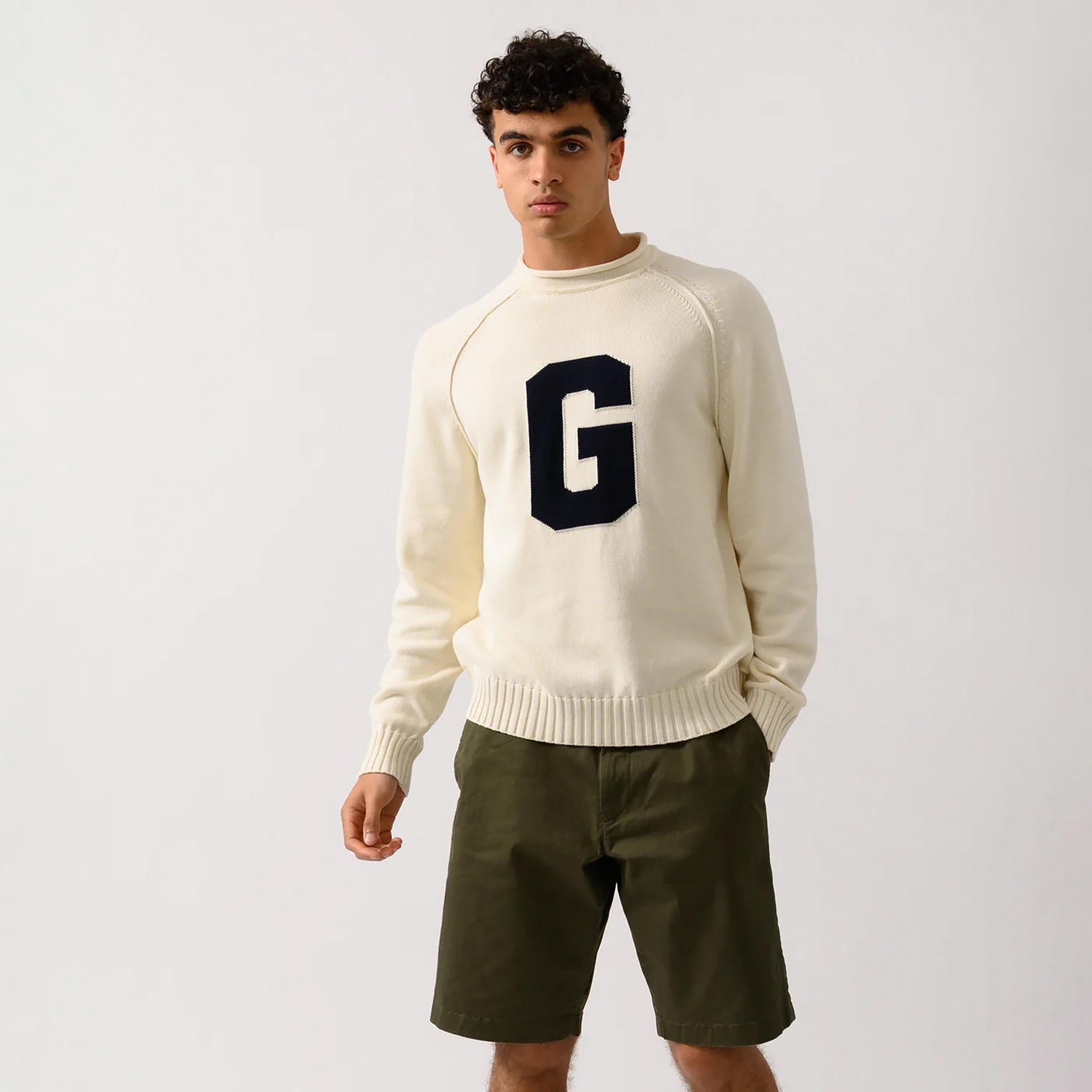 Gant Knitted Crew Neck Long sleeves Men's Sweater-men-clothing-sweatersandpullovers-image-1