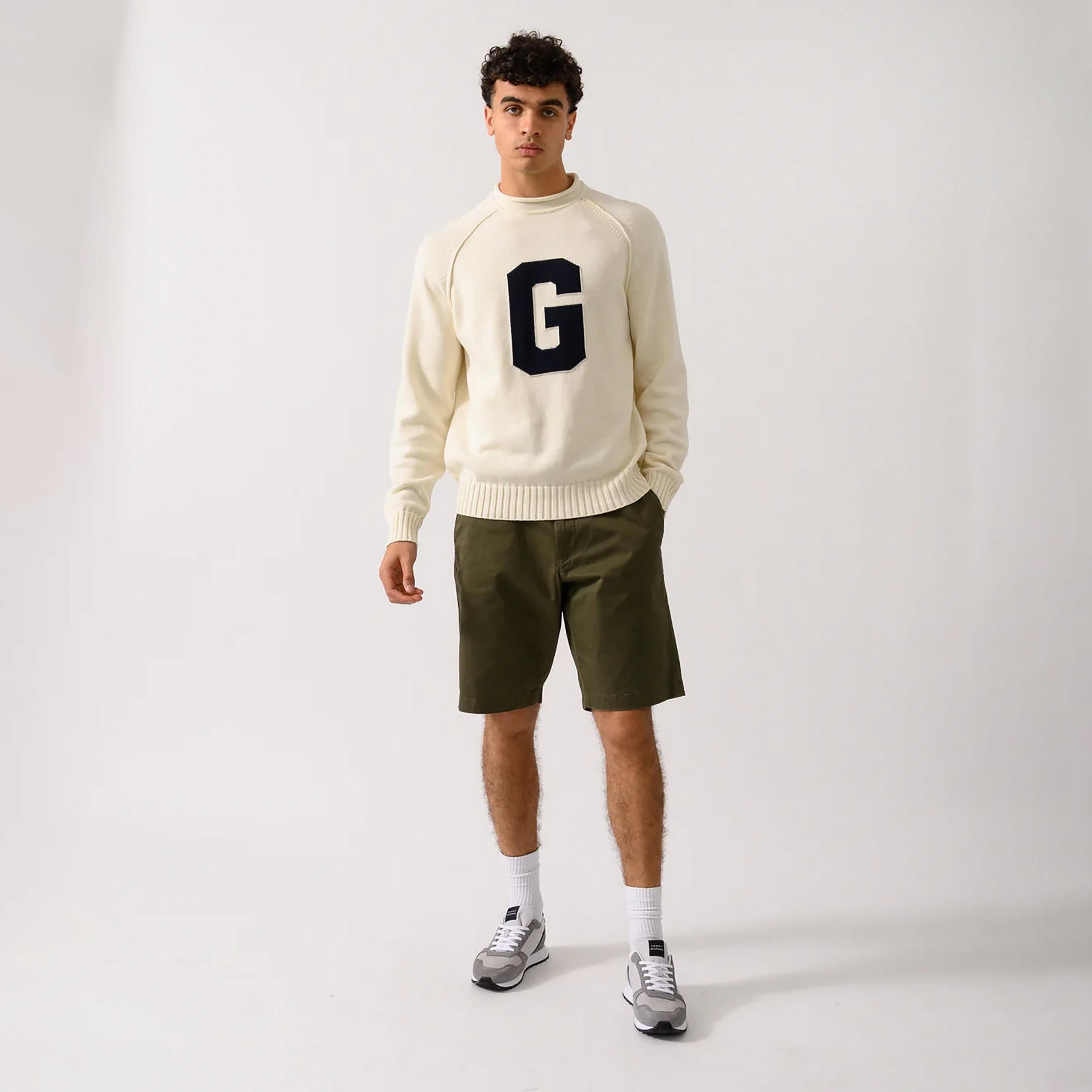 Gant Knitted Crew Neck Long sleeves Men's Sweater-men-clothing-sweatersandpullovers-image-2