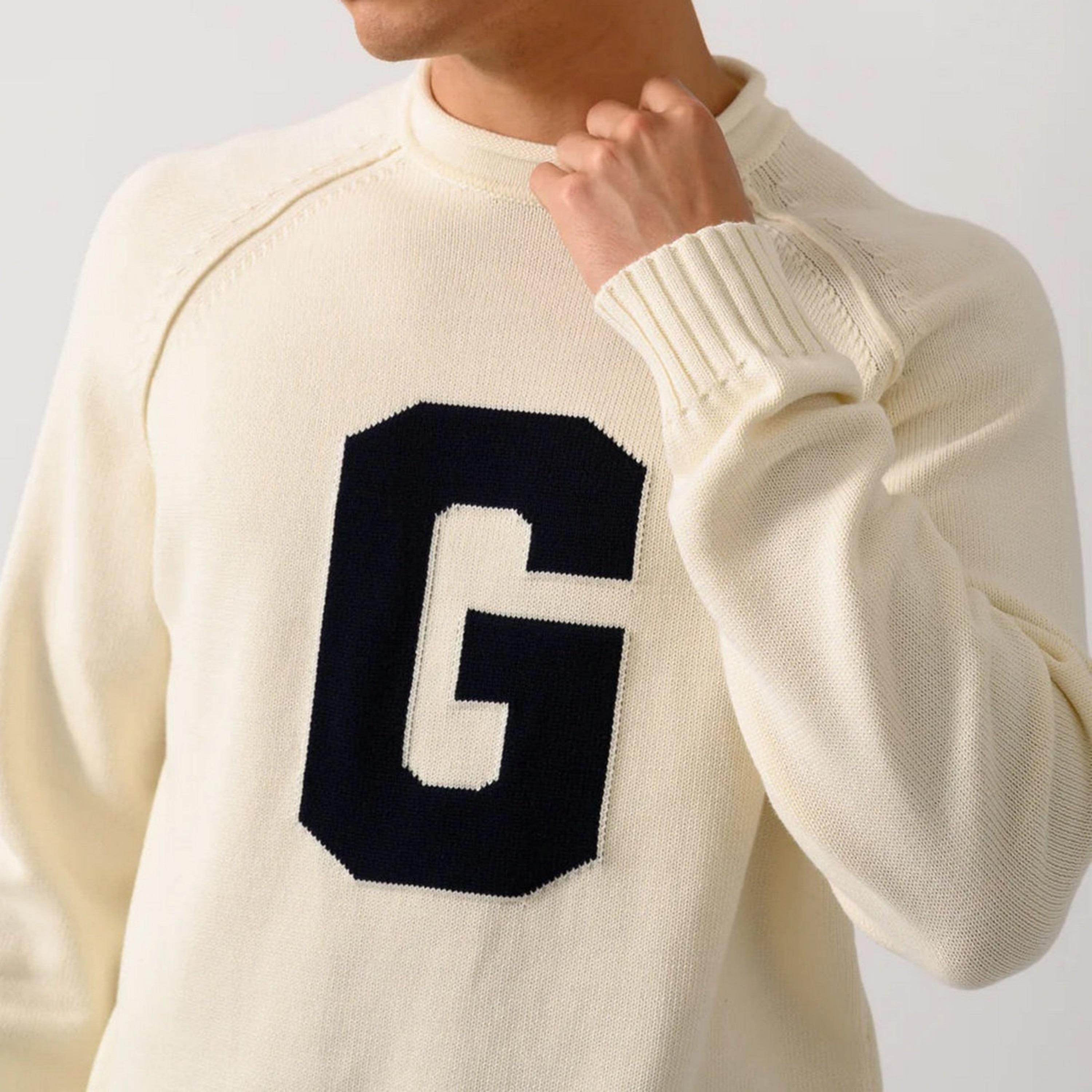 Gant Knitted Crew Neck Long sleeves Men's Sweater-men-clothing-sweatersandpullovers-image-3