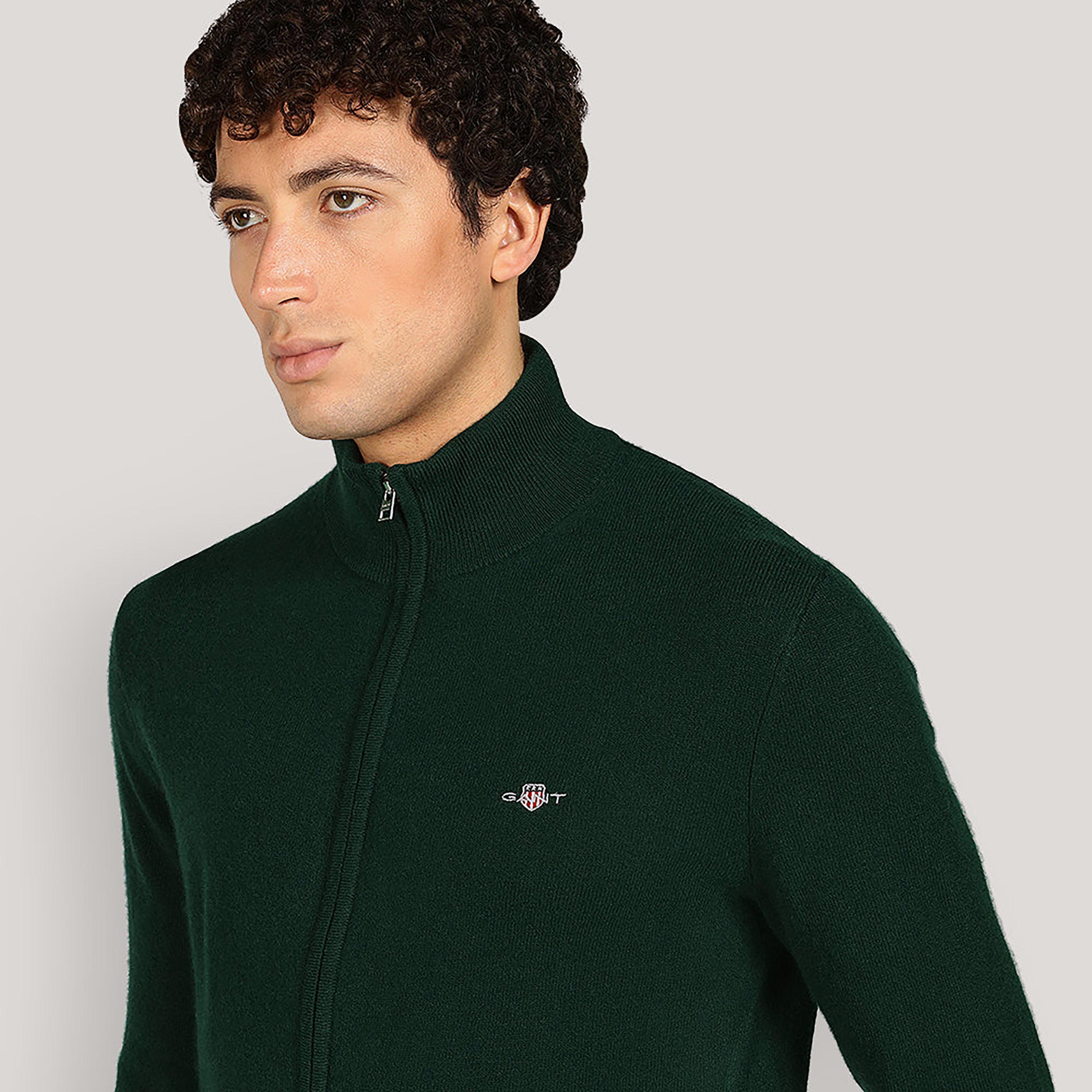 كارديجان رجالي بياقة عالية وأكمام طويلة، سادة من جانت-men-clothing-sweatersandpullovers-image-7