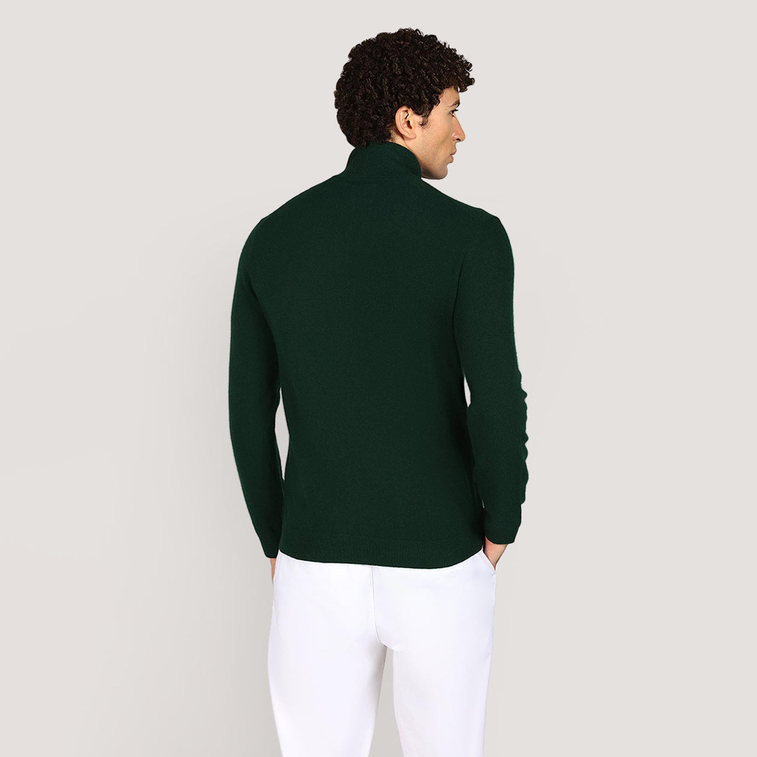 Gant Plain High Neck Long Sleeves Men's Cardigan-men-clothing-sweatersandpullovers-image-4