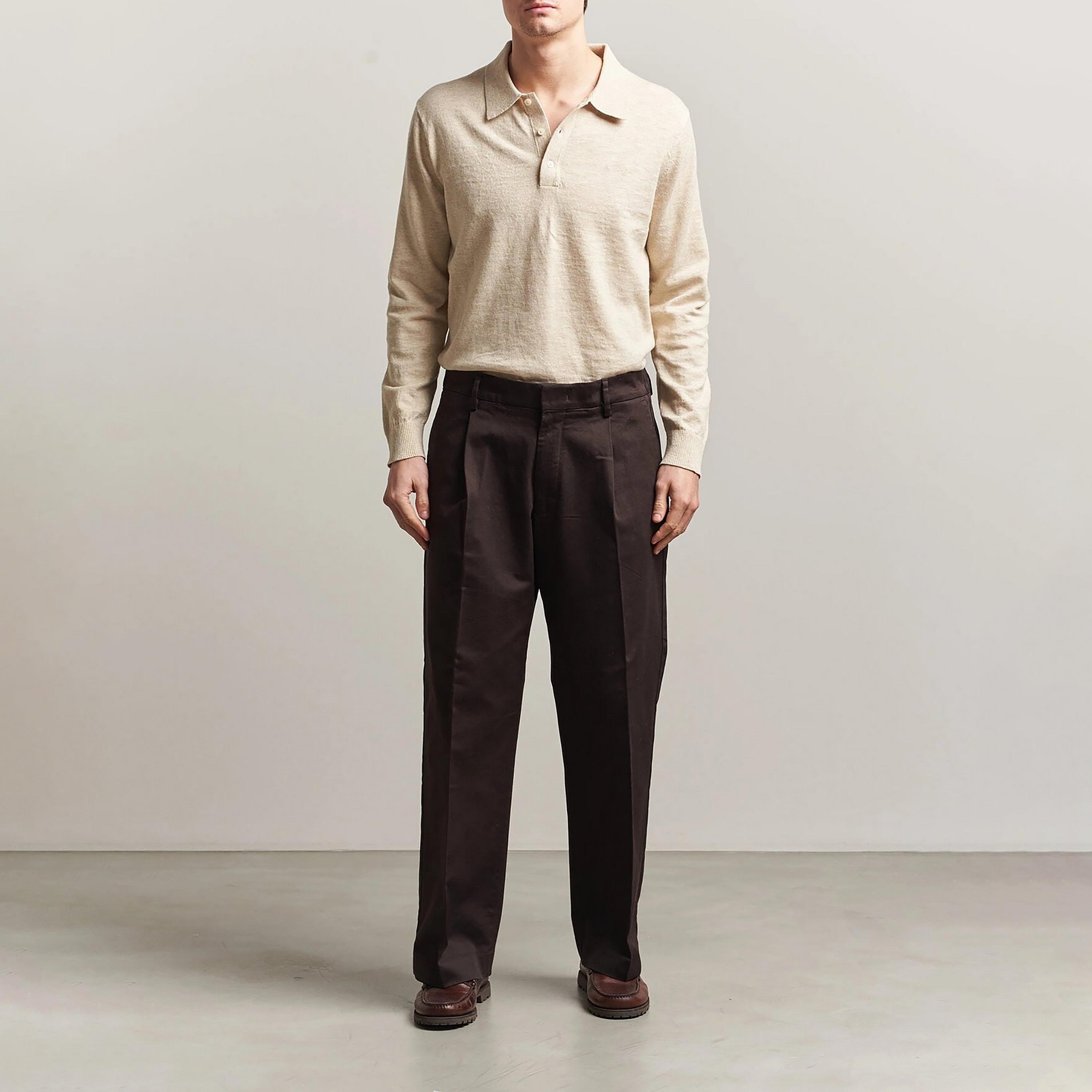 Gant Knitted Collar Long Sleeves Men's Polo Sweater-men-clothing-sweatersandpullovers-image-2