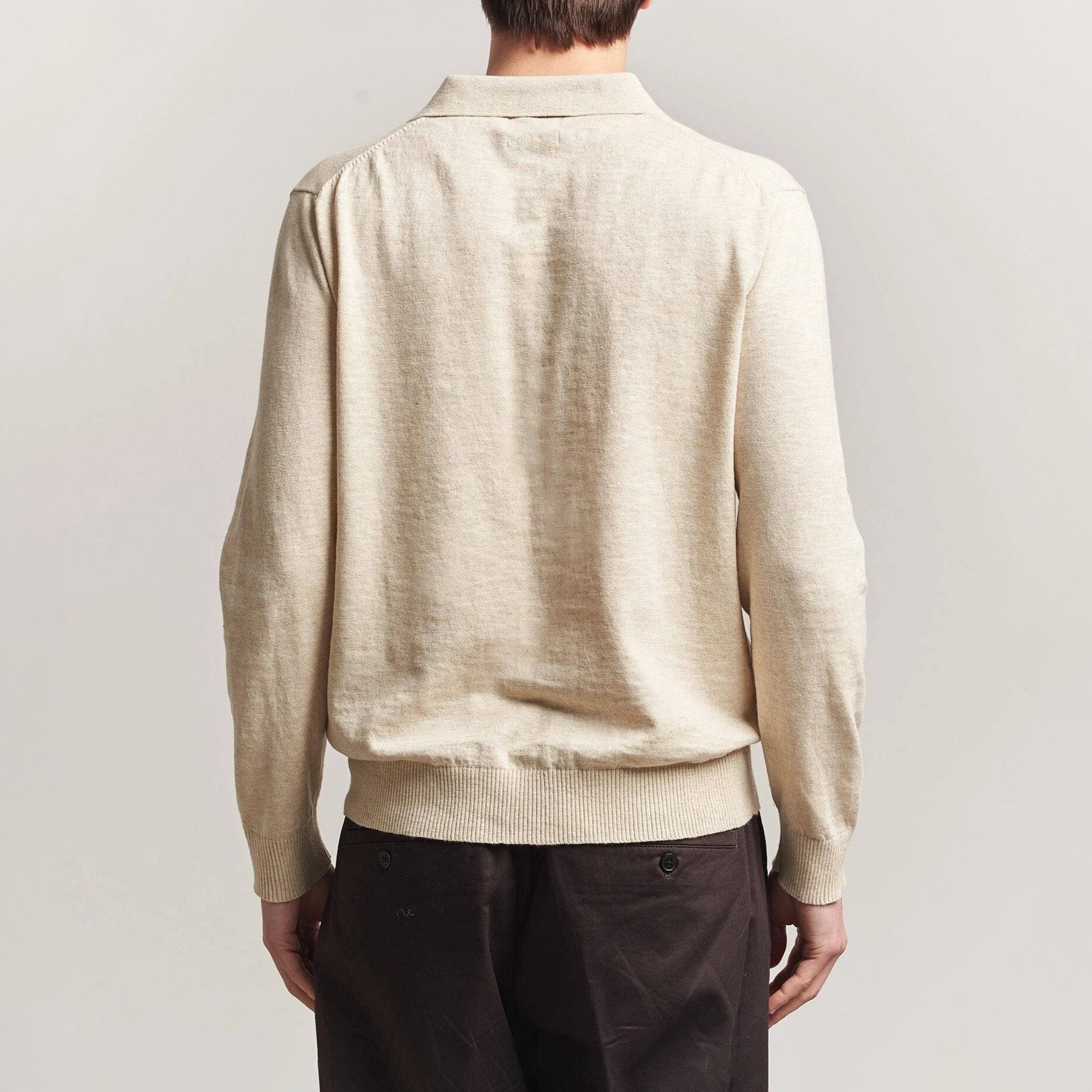Gant Knitted Collar Long Sleeves Men's Polo Sweater-men-clothing-sweatersandpullovers-image-4
