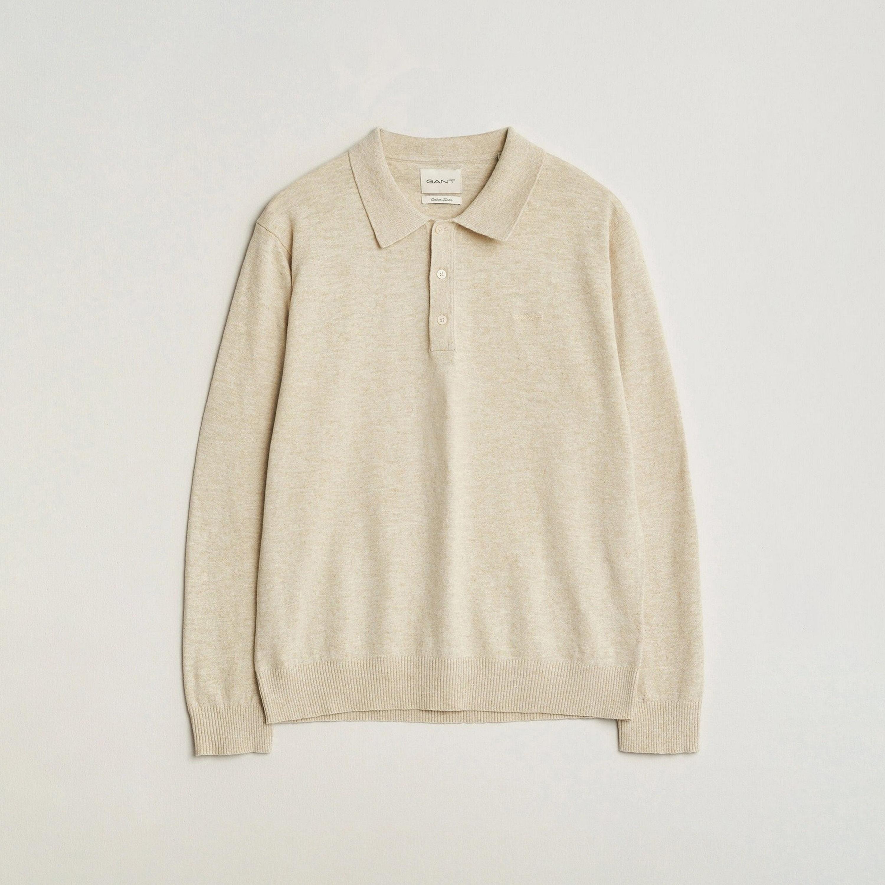 Gant Knitted Collar Long Sleeves Men's Polo Sweater-men-clothing-sweatersandpullovers-image-5
