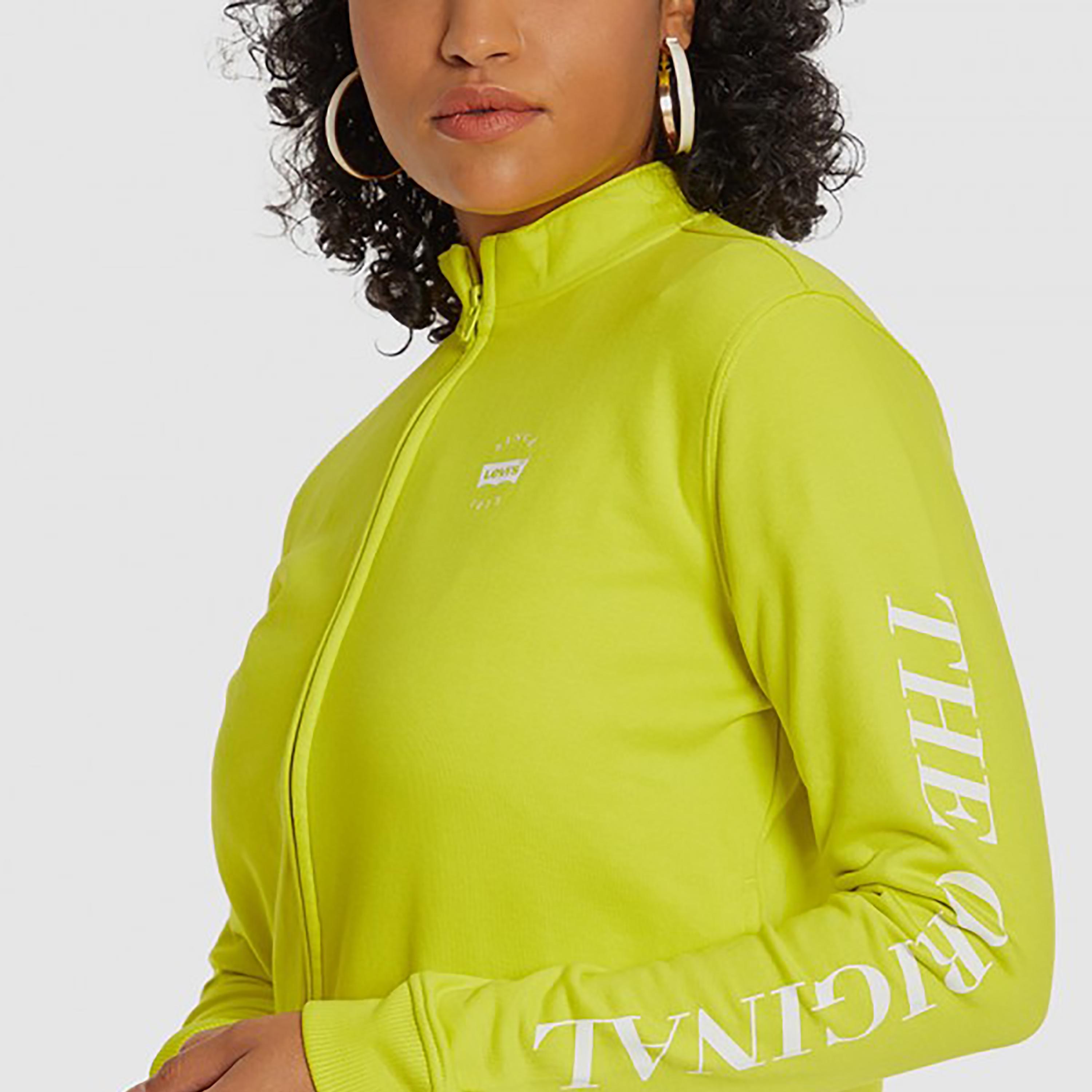 Levi's Logo High Neck Long Sleeves Zip-Through Sweatshirt-women-clothing-hoodiesandsweatshirts-hoodies-image-3
