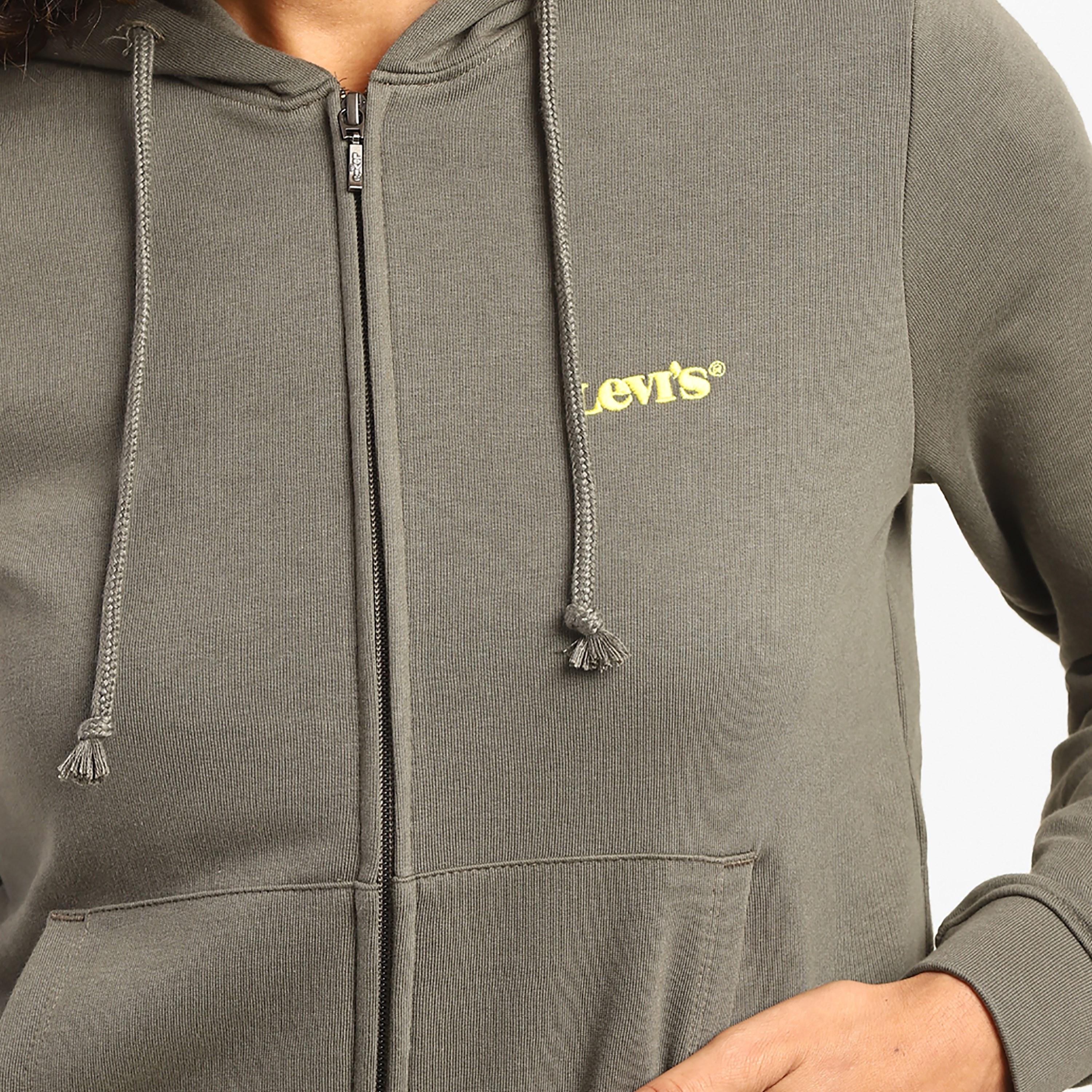 هودي من ليفايز مع شعار بأكمام طويلة مع جيب منفصل بسحاب-women-clothing-hoodiesandsweatshirts-hoodies-image-3