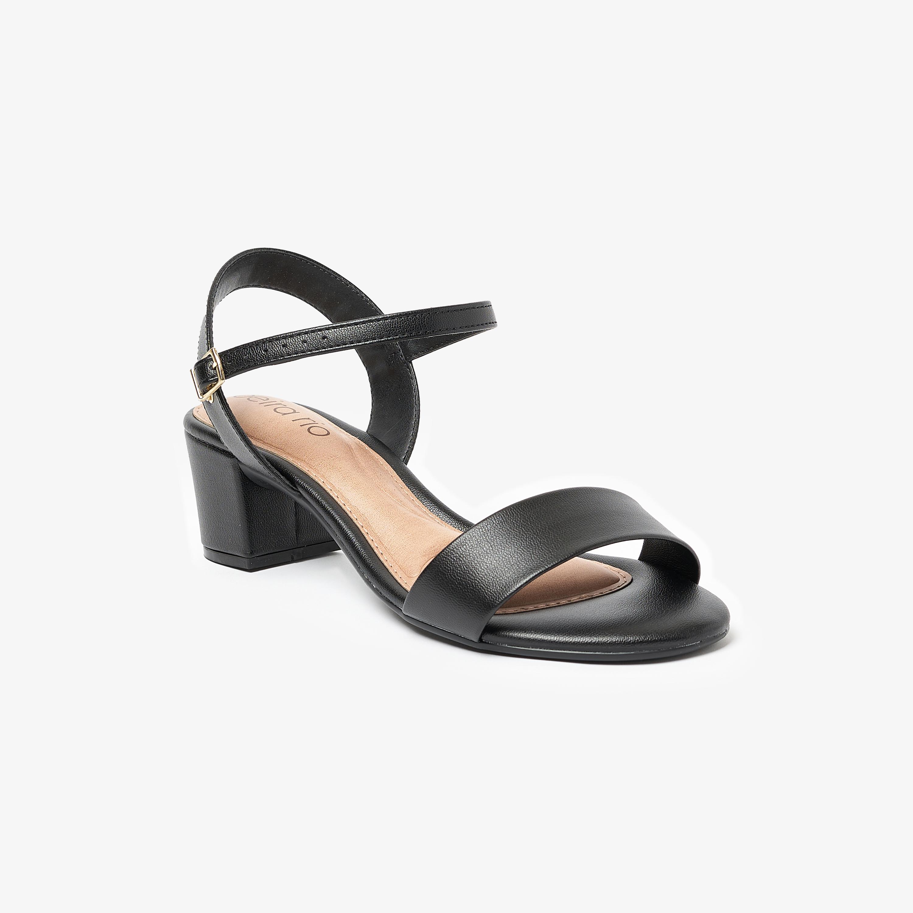 صندل حذاء نسائي بكعب عريض مع شريط خلفي من بيرا ريو | 8246-1176-9569-women-shoes-heels-image-1