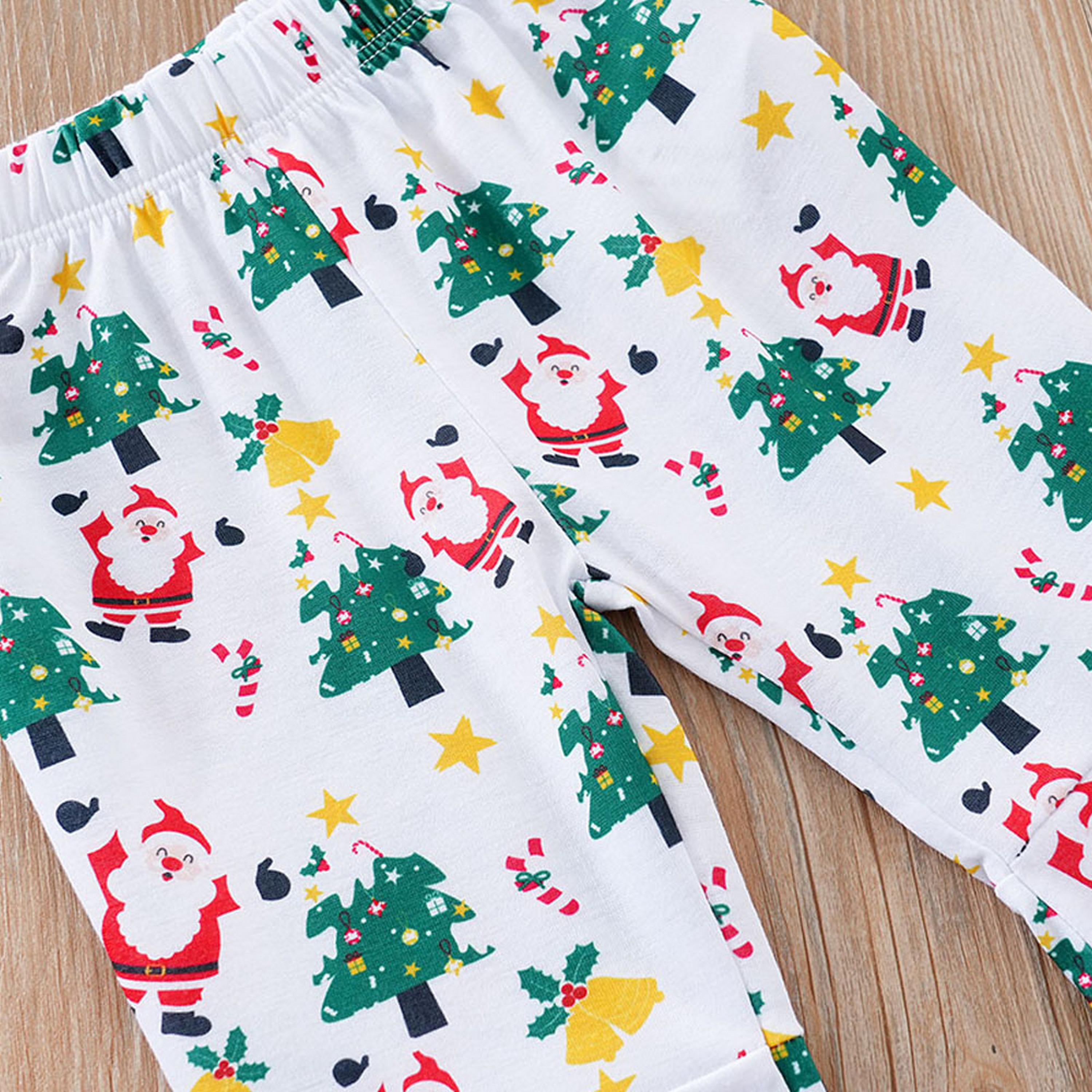 Babyqlo 2-Piece My First Christmas Printed Top with Allover Printed Pant Set-baby-girls-clothing-setsandcoords-image-4