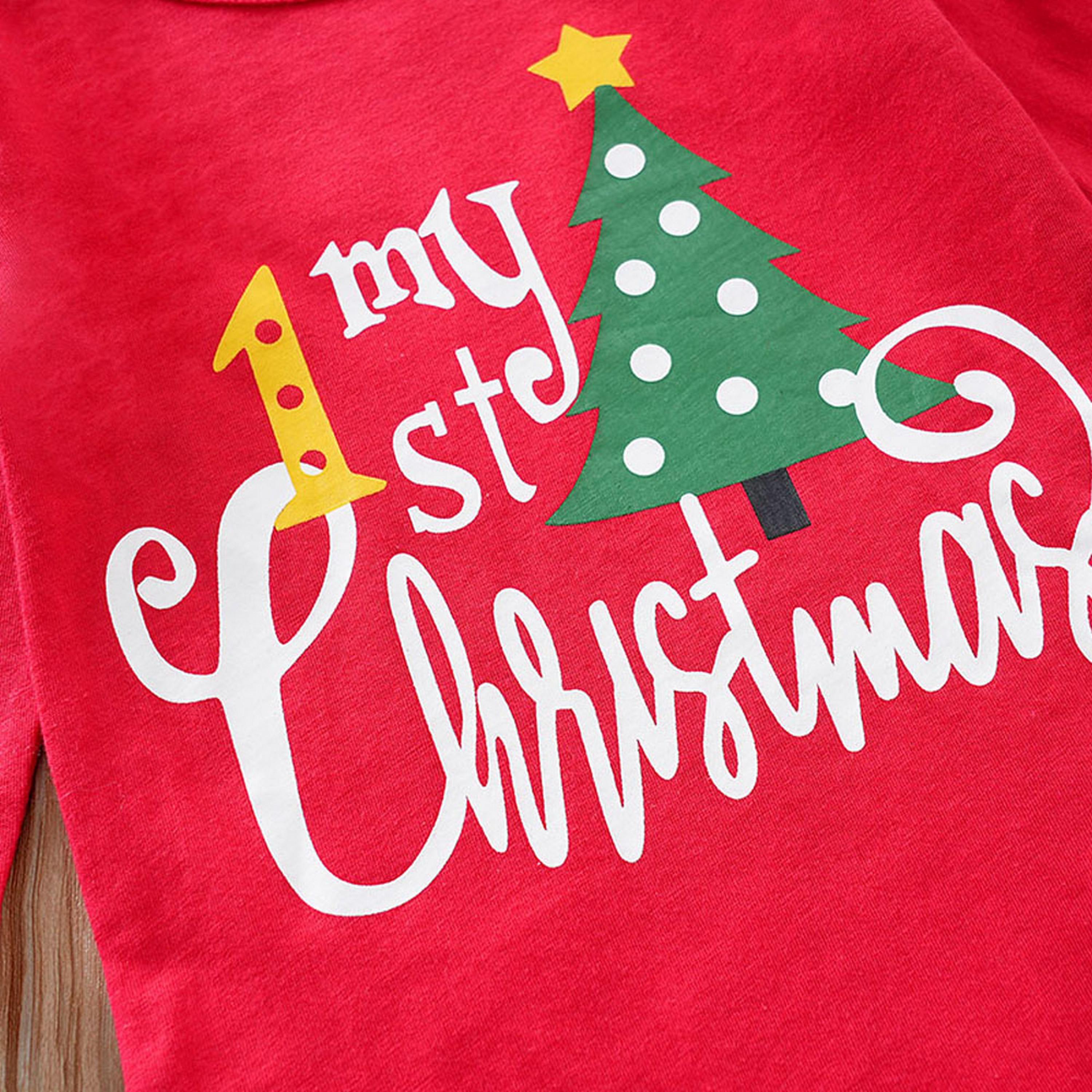 Babyqlo 2-Piece My First Christmas Printed Top with Allover Printed Pant Set-baby-girls-clothing-setsandcoords-image-5
