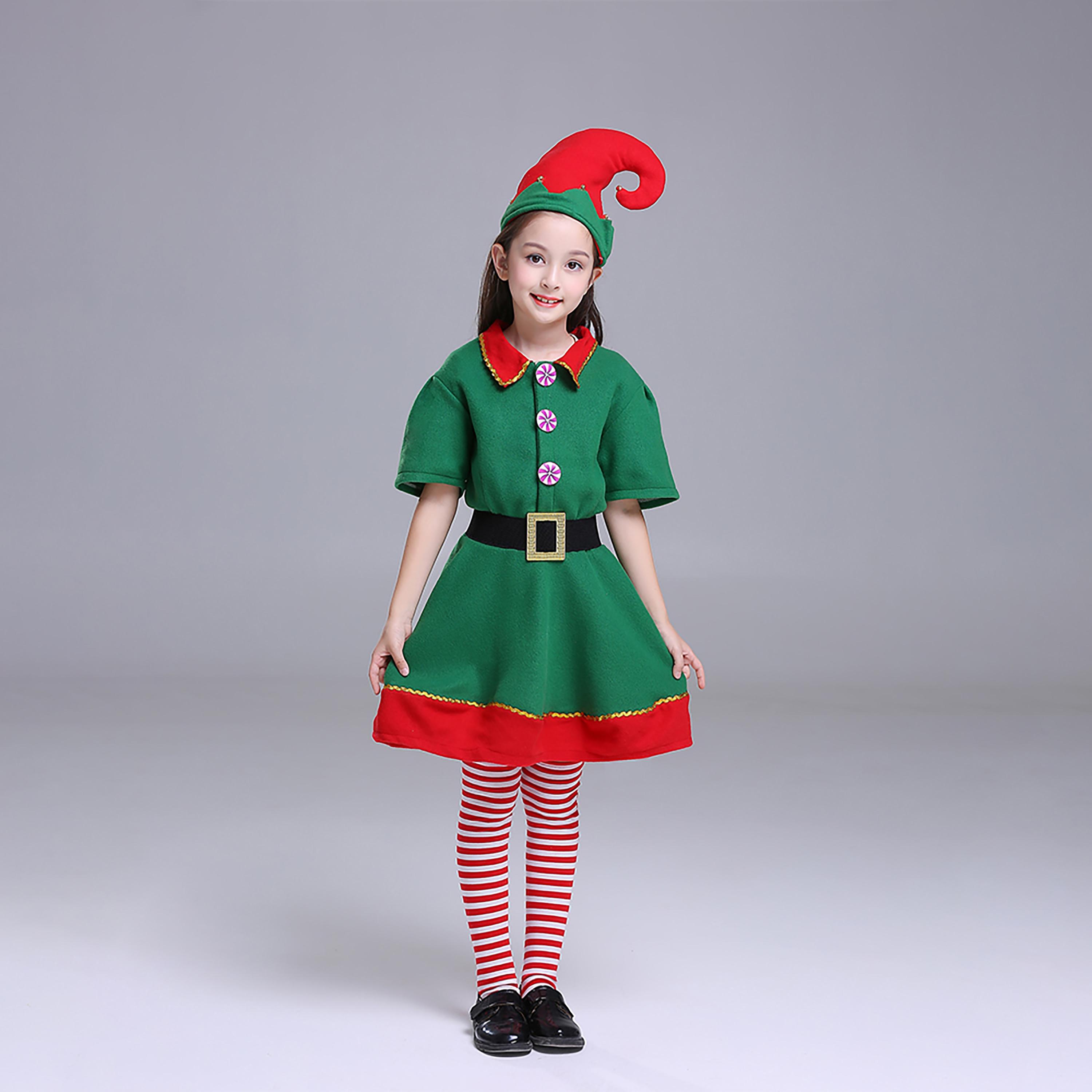 مجموعة زي فستان أدورابل إلف مع حزام، قبعة وشراب طويل للبنات 4 قطع من بيبيكلو-baby-girls-clothing-setsandcoords-image-4