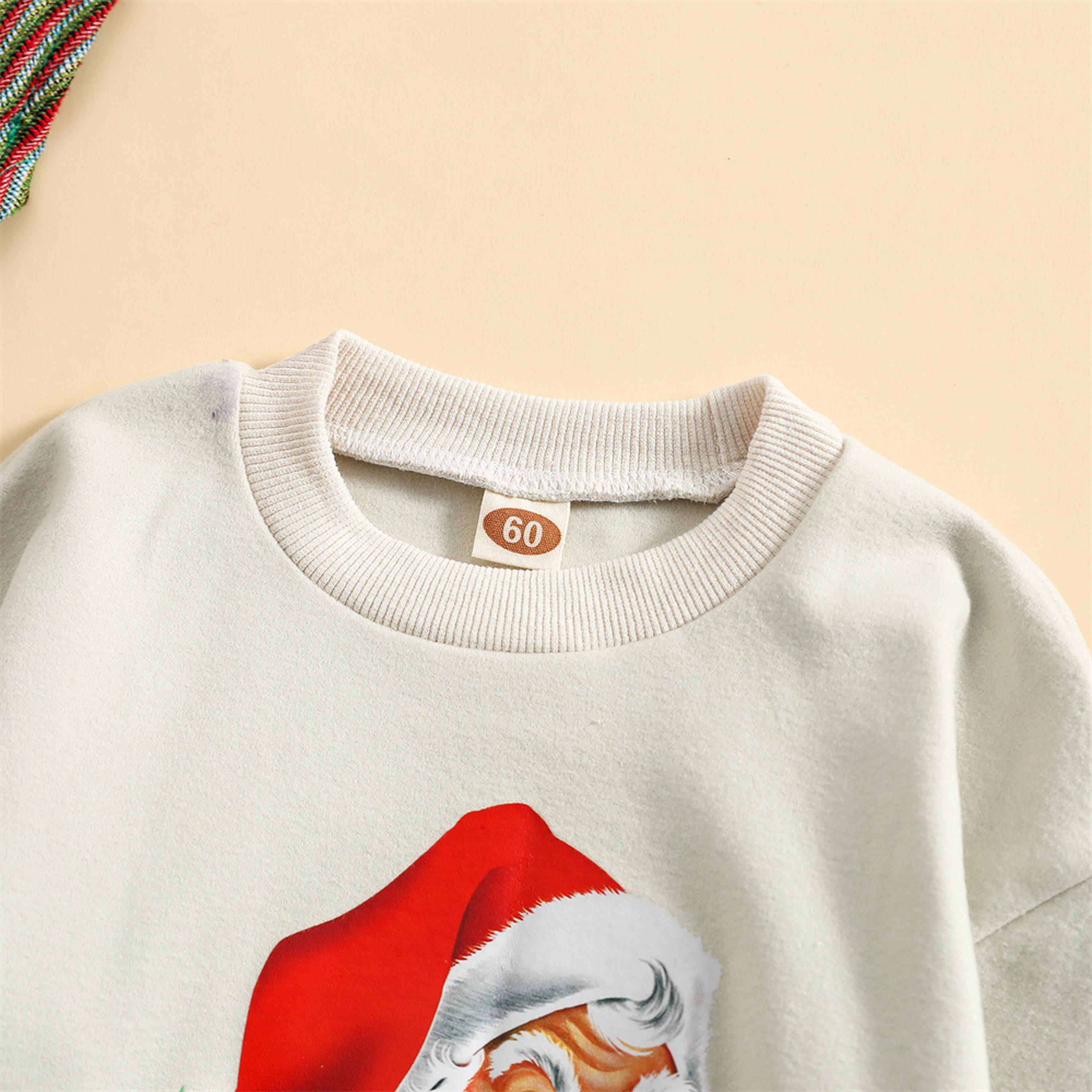 Babyqlo Kid's Merry Christmas Santa Face Printed Bodysuit-baby-girls-clothing-winterwear-bodysuits-image-4