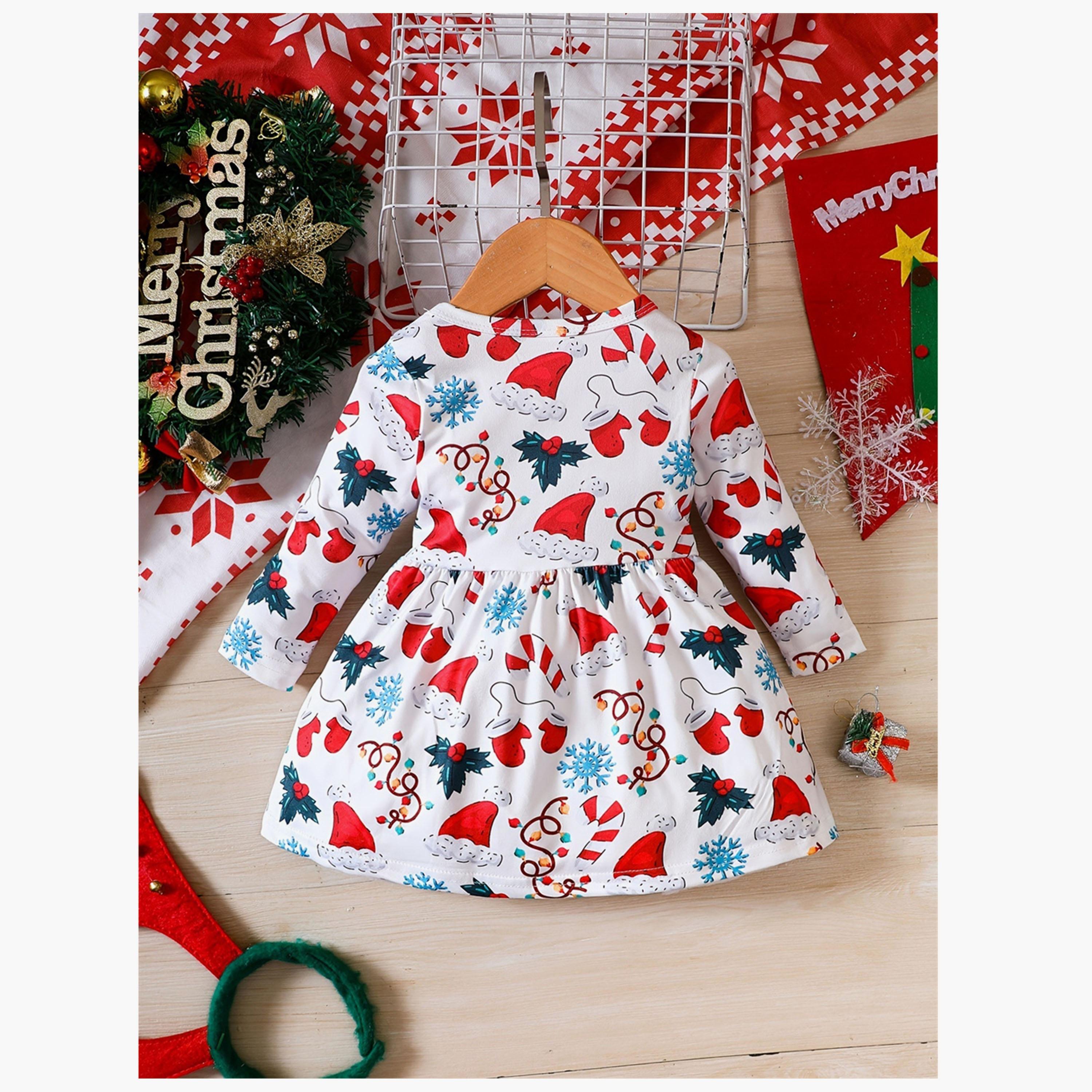 Babyqlo Festive Frenzy All-Over Printed Dress-baby-girls-clothing-dressesandjumpsuits-image-2