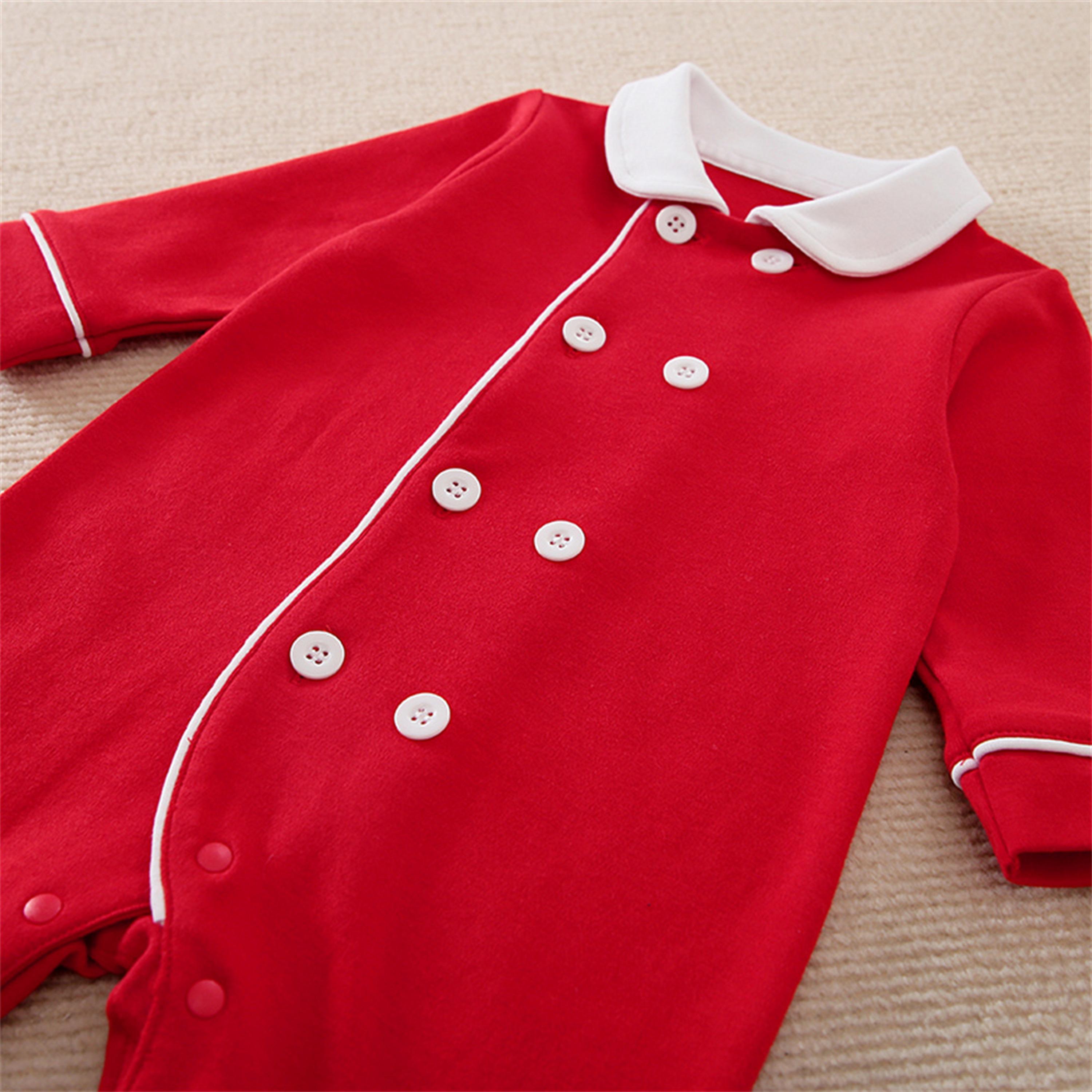 رومبر أحمر سادة كريسماس إليجانس للأطفال من بيبيكلو-baby-girls-clothing-rompers-image-3