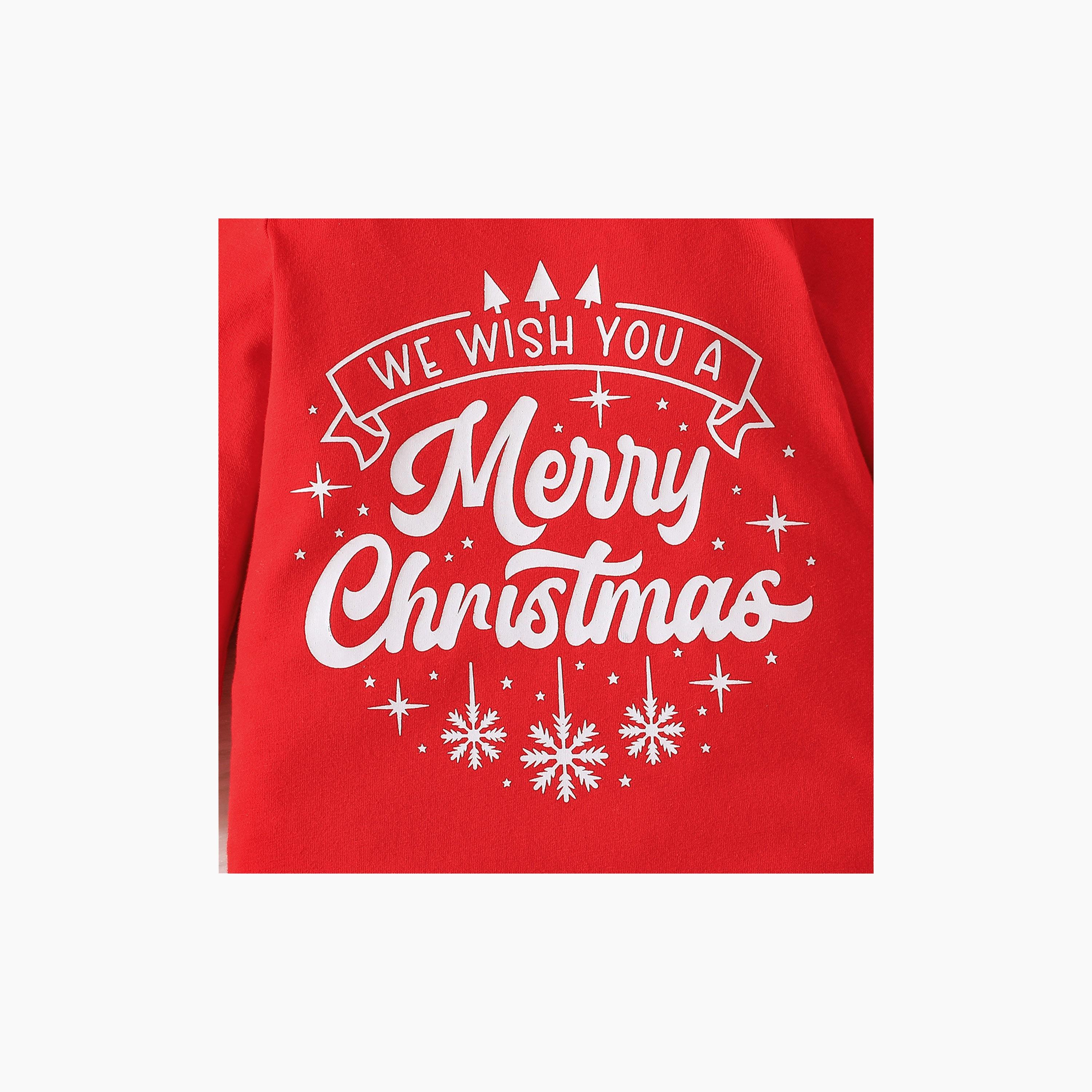 Babyqlo 2-Piece Merry Christmas-Theme Printed Romper with Cap-baby-boys-clothing-rompers-image-3