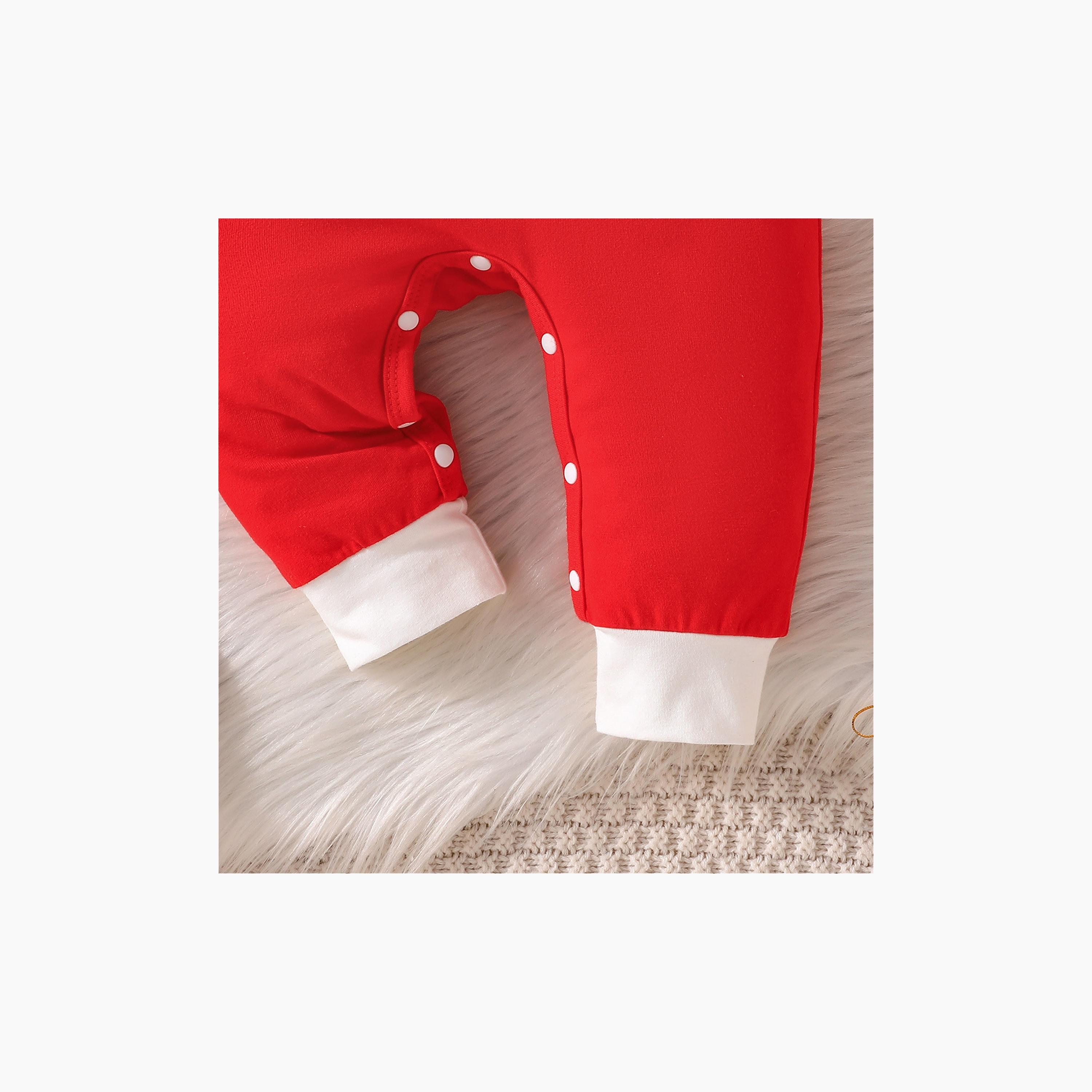Babyqlo 2-Piece Merry Christmas-Theme Printed Romper with Cap-baby-boys-clothing-rompers-image-4