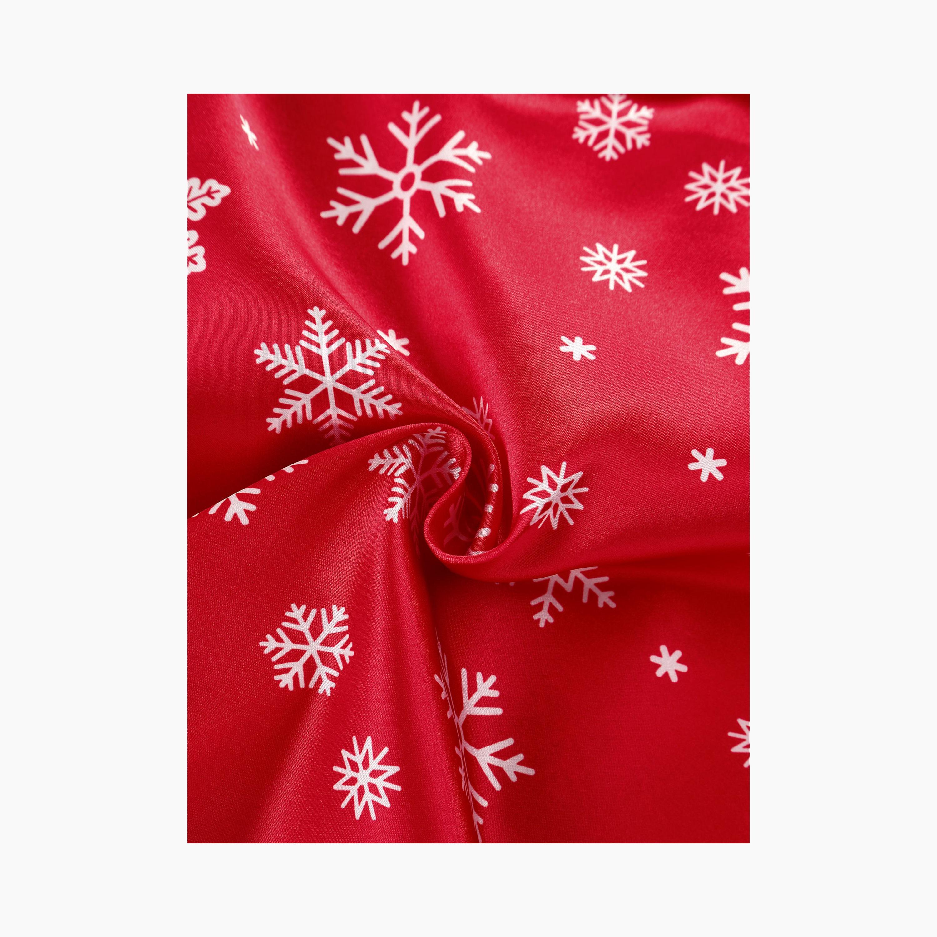 Babyqlo 2-Piece Unisex Snowflake Christmas-Theme Printed Pyjama Set-boys-clothing-nightwear-image-6