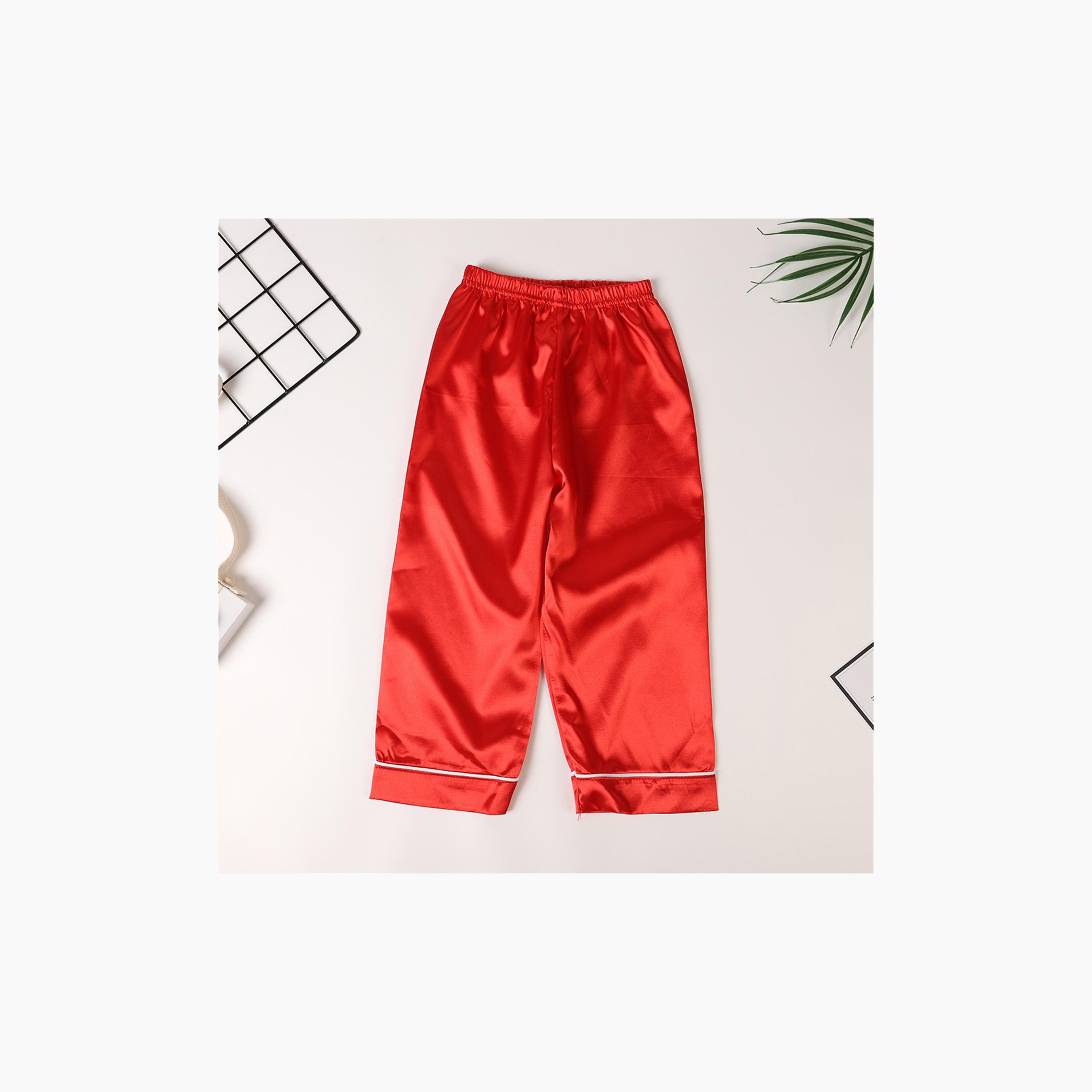 طقم بيجامة قطعتين مخيط بطبعة سانتا كلوز للجنسين بطابع عيد الميلاد من بيبيكلو-boys-clothing-nightwear-image-4