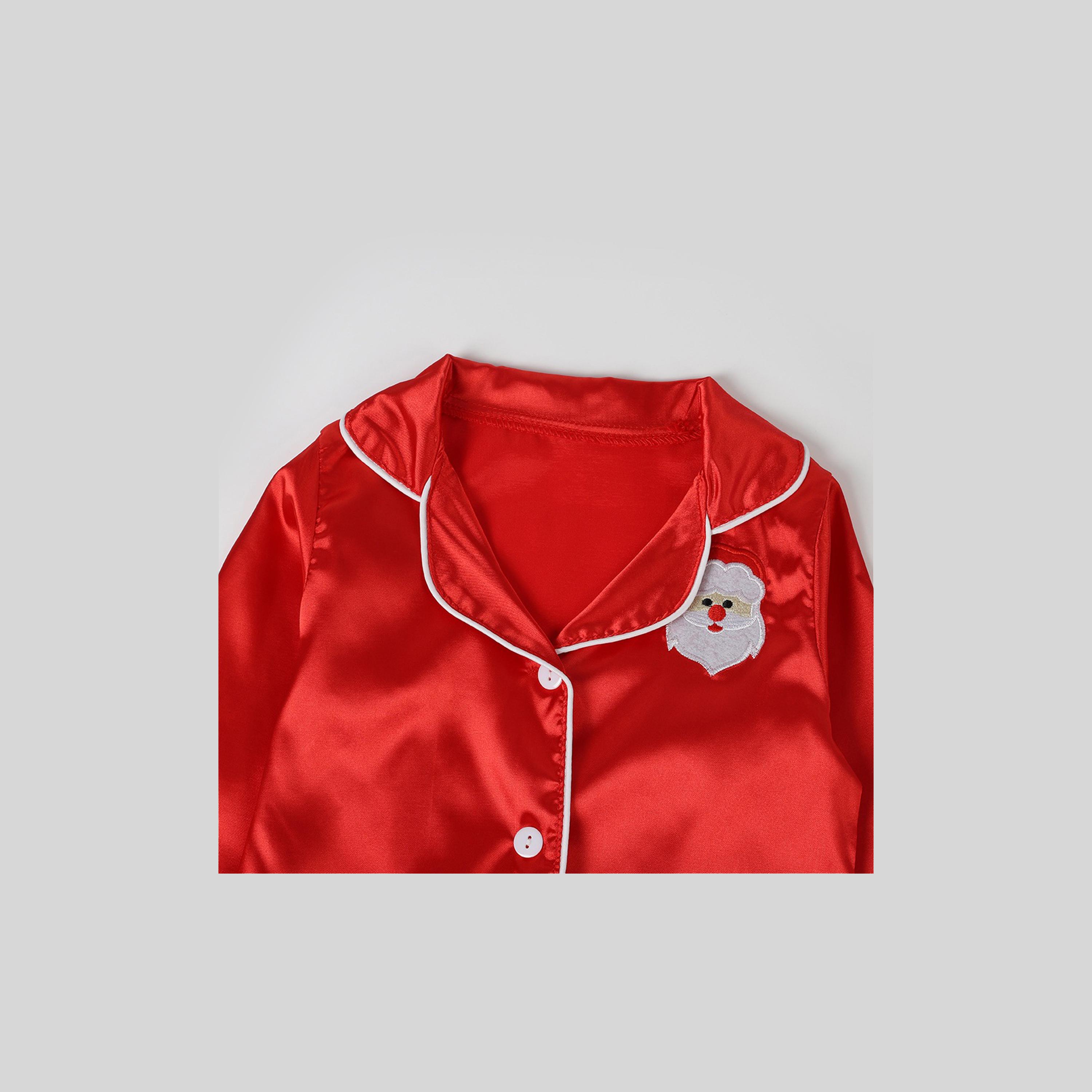 طقم بيجامة قطعتين مخيط بطبعة سانتا كلوز للجنسين بطابع عيد الميلاد من بيبيكلو-boys-clothing-nightwear-image-5
