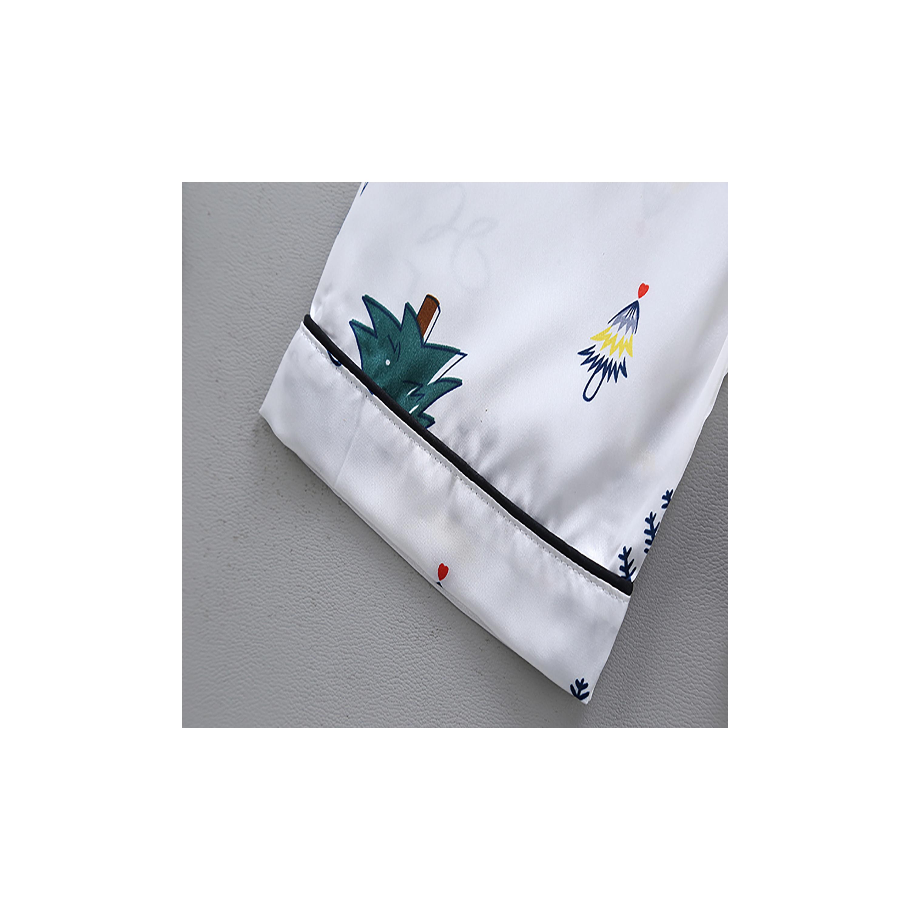 Babyqlo 2-Piece Unisex Christmas Tree Printed Pyjama Set-boys-clothing-nightwear-image-6