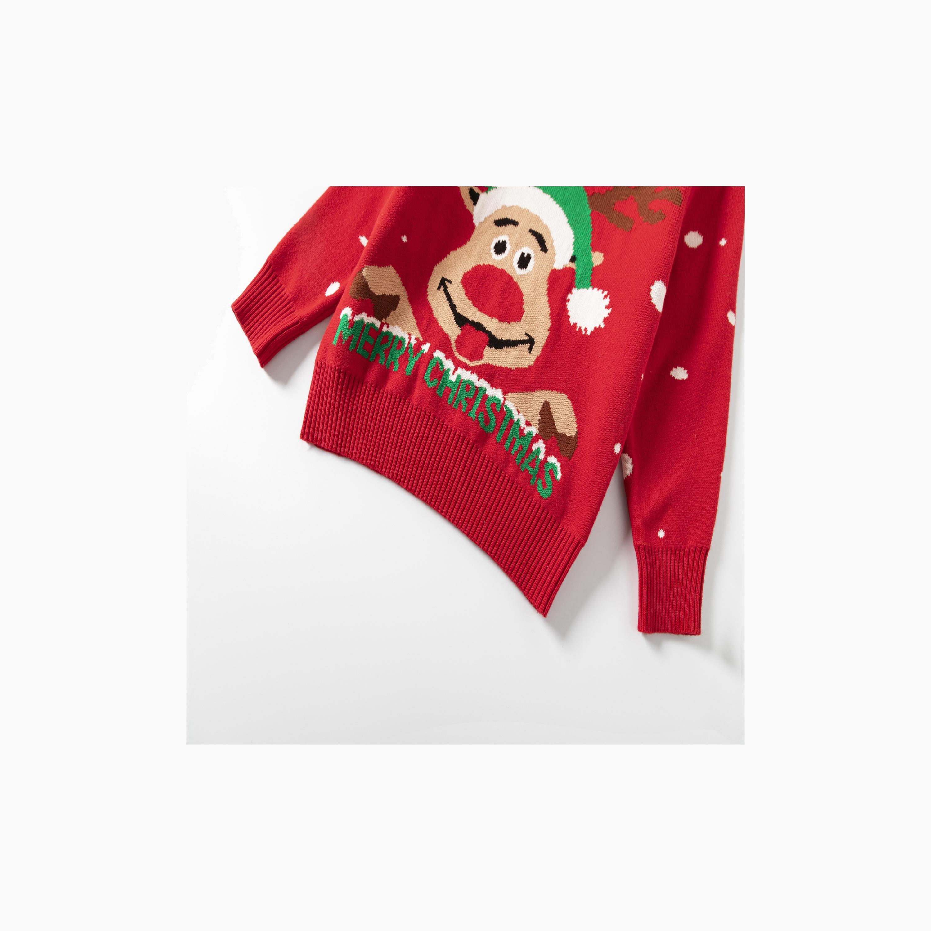 Babyqlo Unisex Reindeer Christmas-Theme Printed Sweater-girls-clothing-sweatshirts-image-5