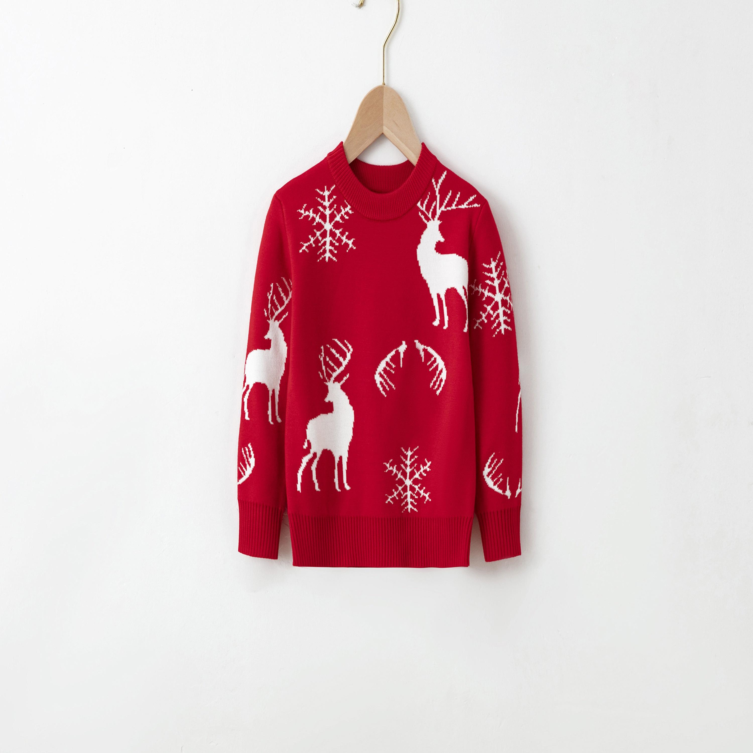 سترة كلاسيكية بطبعة ريندير سنوفليكس بطابع عيد الميلاد من بيبيكلو-girls-clothing-sweatshirts-image-1