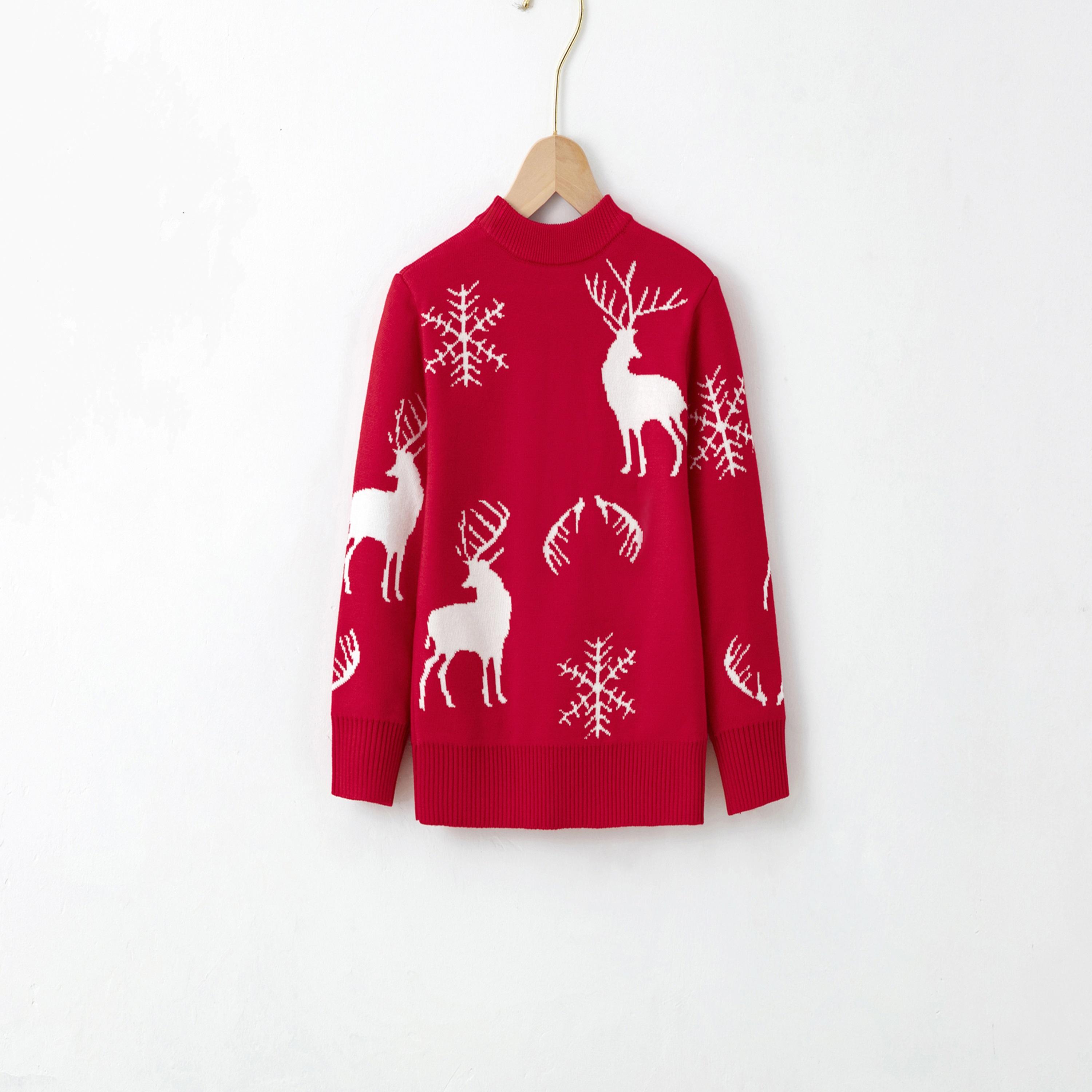 سترة كلاسيكية بطبعة ريندير سنوفليكس بطابع عيد الميلاد من بيبيكلو-girls-clothing-sweatshirts-image-2