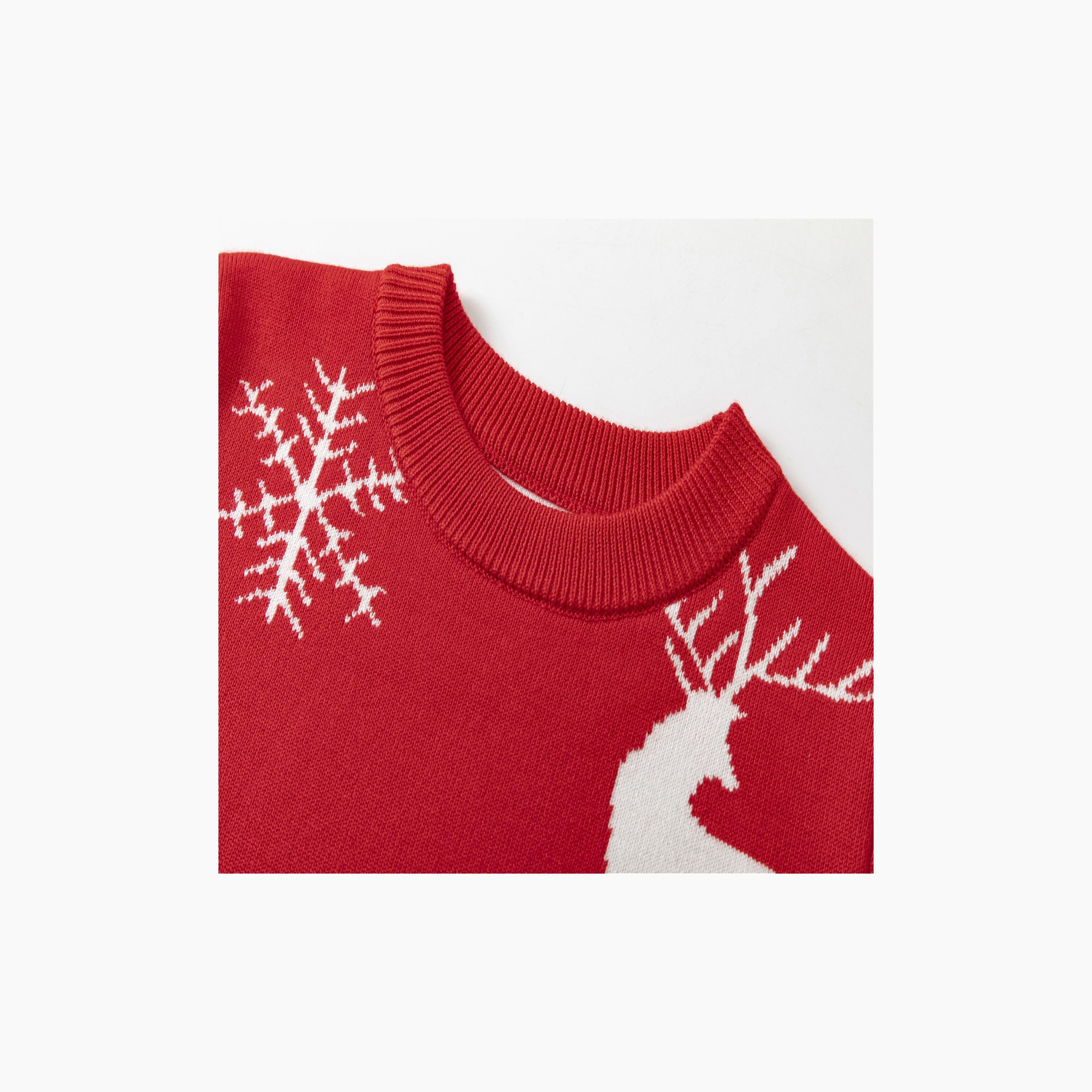 سترة كلاسيكية بطبعة ريندير سنوفليكس بطابع عيد الميلاد من بيبيكلو-girls-clothing-sweatshirts-image-5