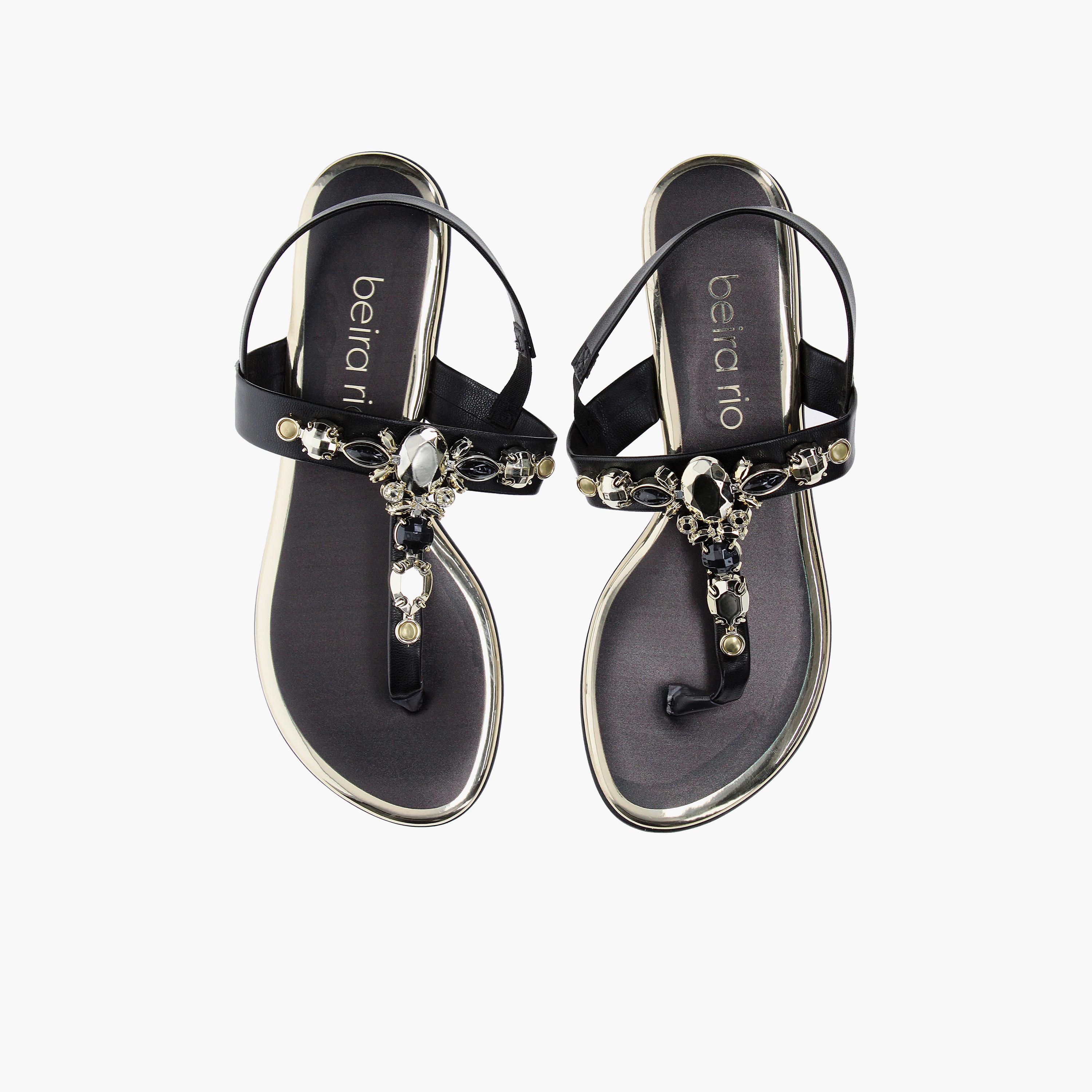 Beira Rio by Geoomnii  Women's Slip On Thong Sandals | 8367-631-23814-15745       -women-shoes-sandals-flats-image-2