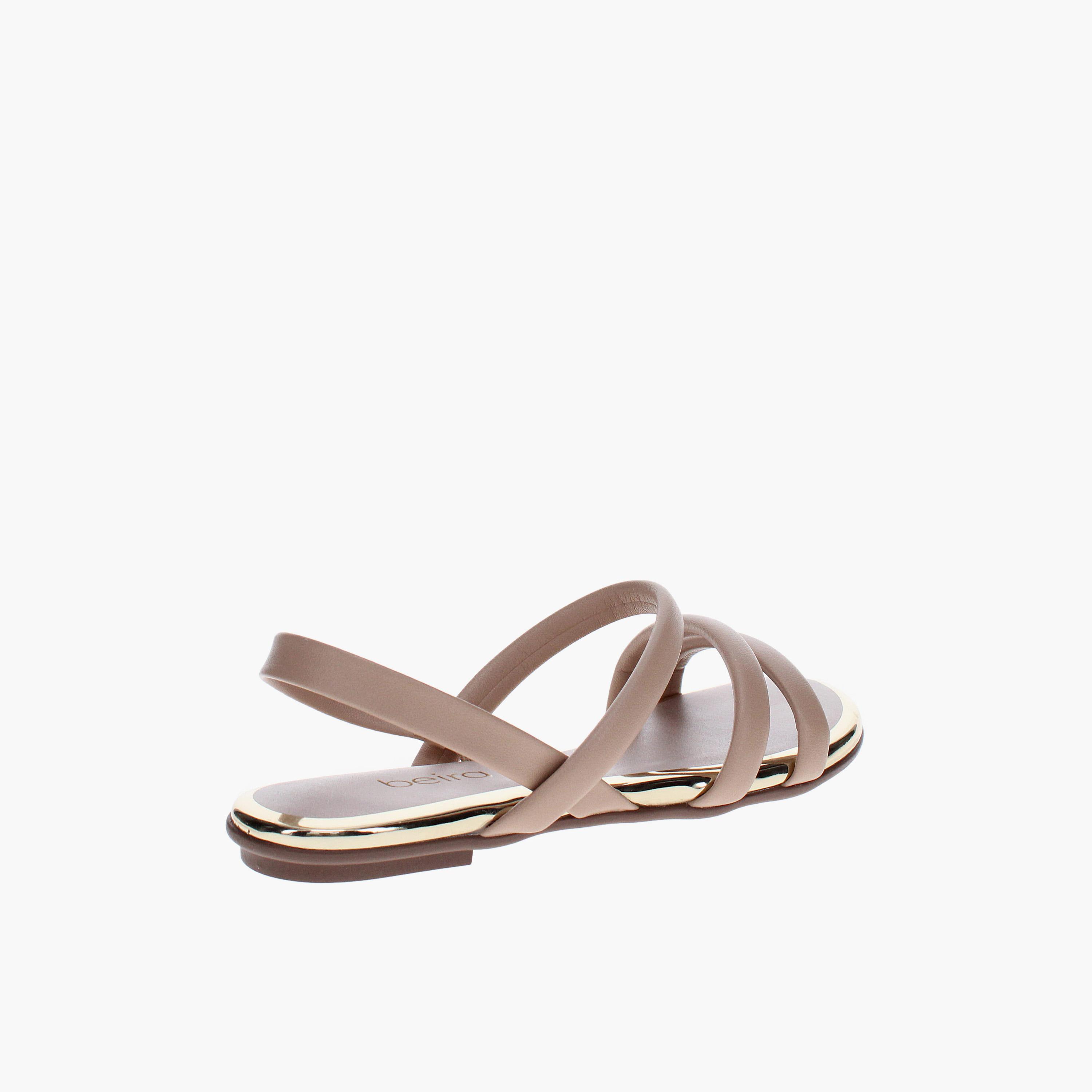 Beira Rio by Geoomnii  Women's Elastic Flat Strap Sandals | 8367-641-23820-29452       -women-shoes-sandals-flats-image-4