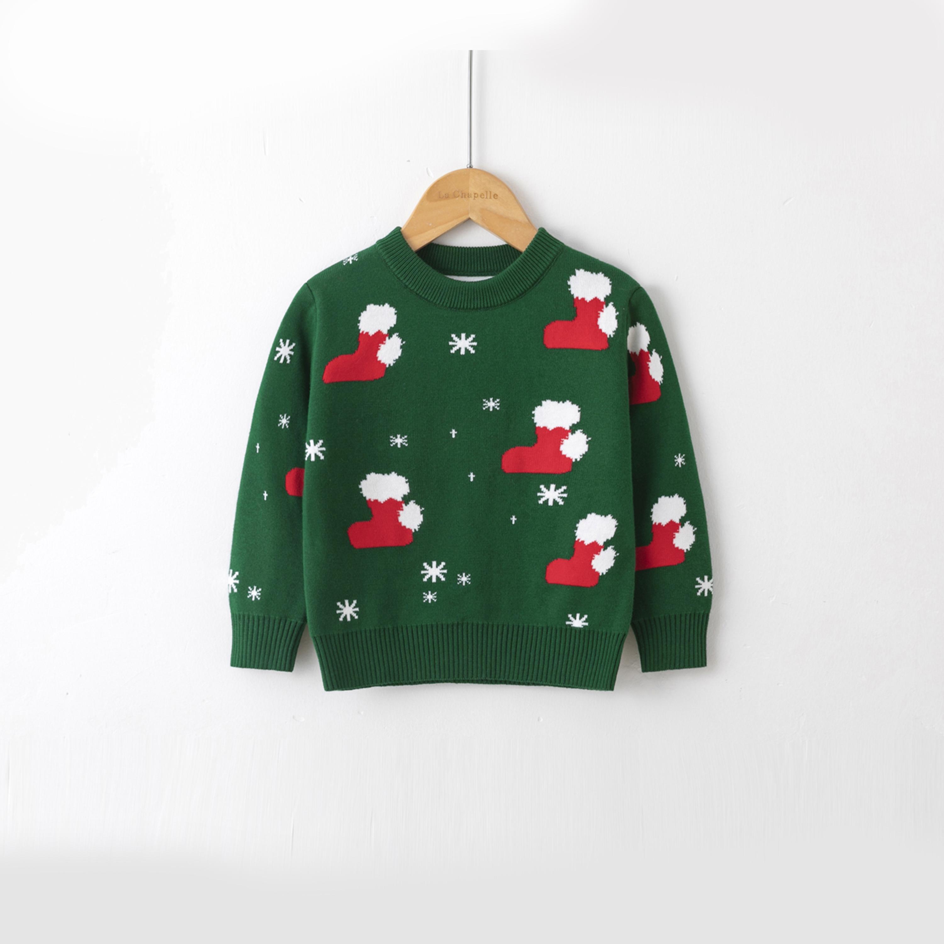 Babyqlo Stocking Christmas-Theme Printed Sweater-boys-clothing-sweatshirts-image-1