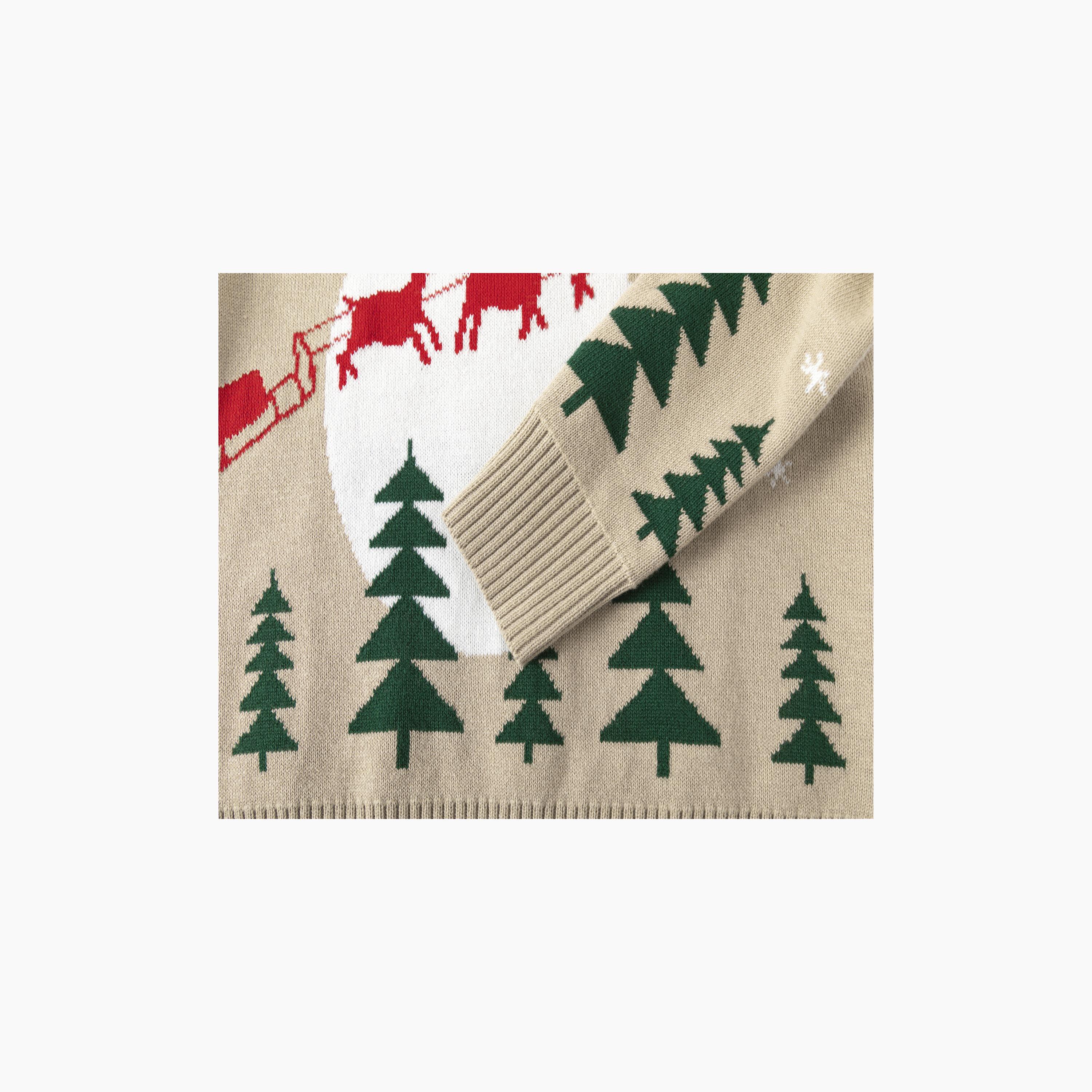 Babyqlo Santa Sleigh Christmas-Theme Printed Sweater-girls-clothing-sweatshirts-image-5