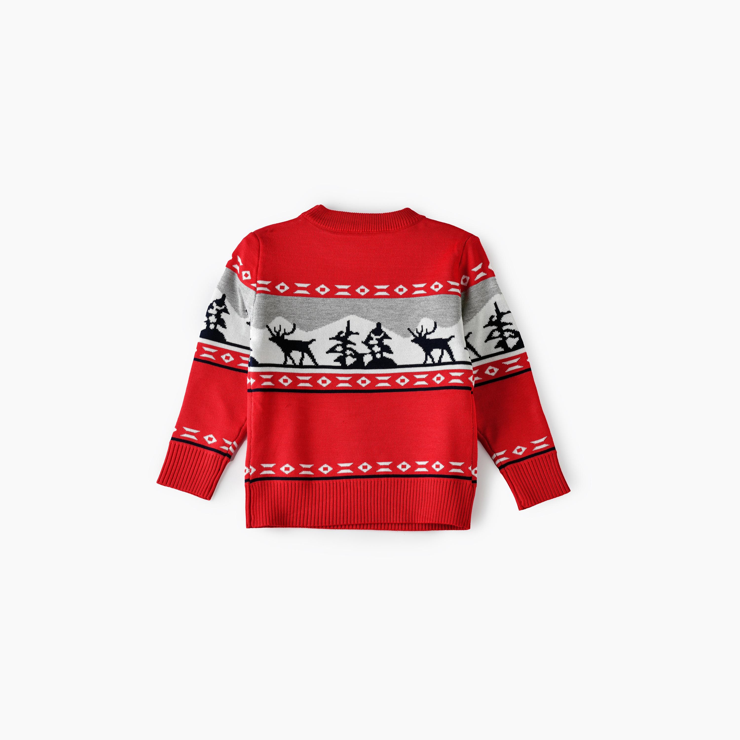 Babyqlo Nordic Reindeer Christmas-Theme Printed Sweater-girls-clothing-sweatshirts-image-4