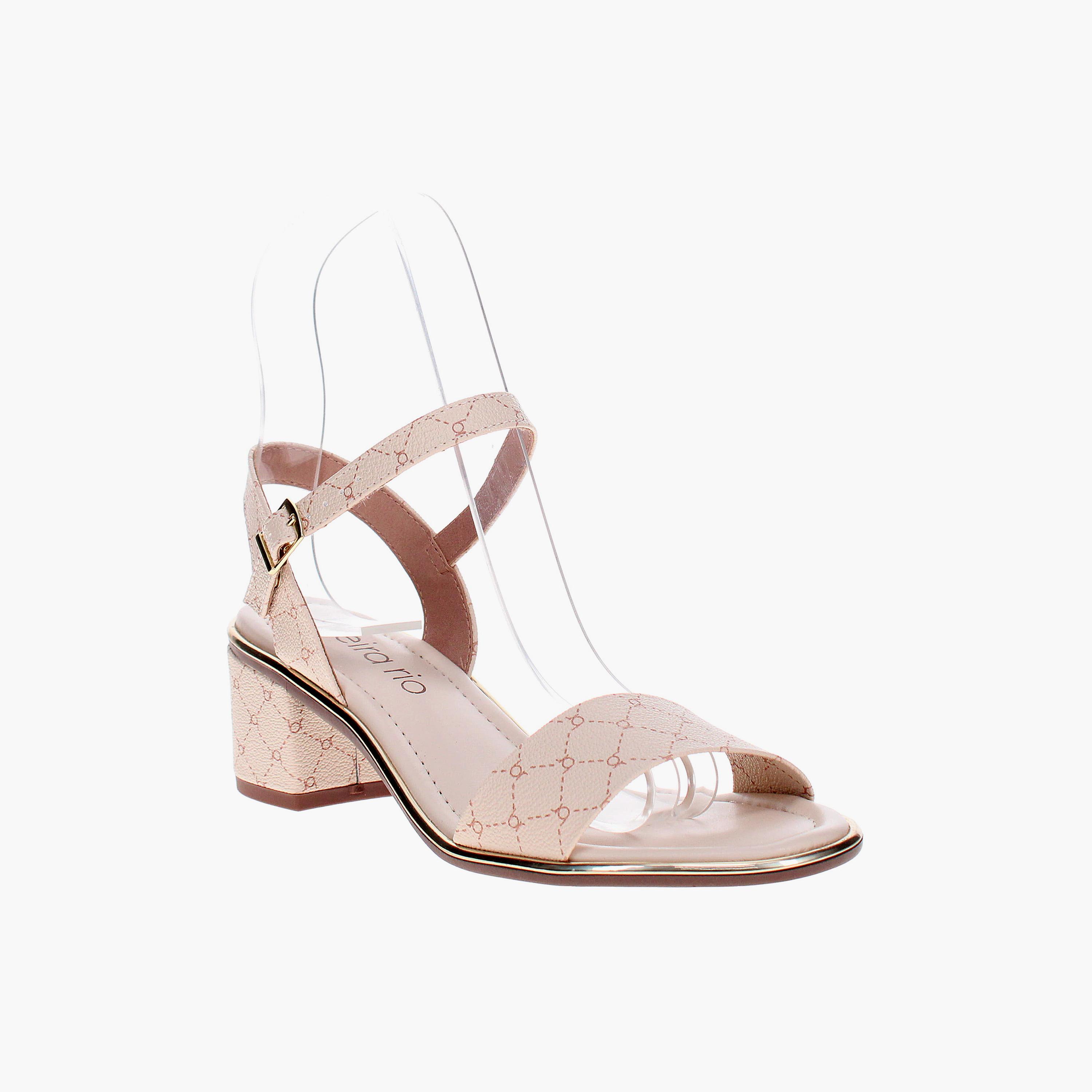بييرا ريو - حذاء نسائي كعب عريض وحزام بمشبك | 8379-203-29438-92226-women-shoes-sandals-heeled-image-1