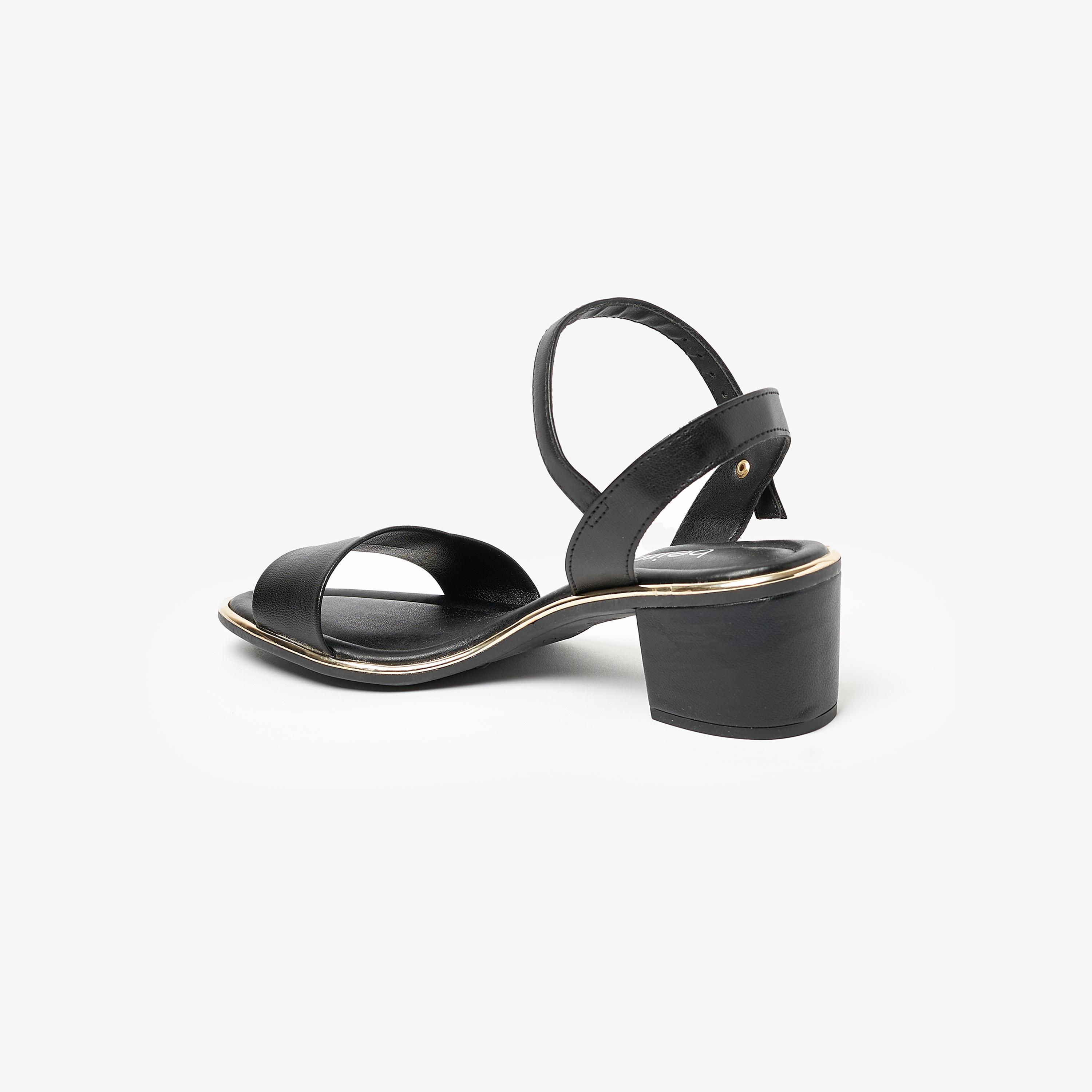 Beira Rio by Geoomnii  Women's Block Heel Sandals with Slingback | 8379-203-9569      -women-shoes-heels-image-3