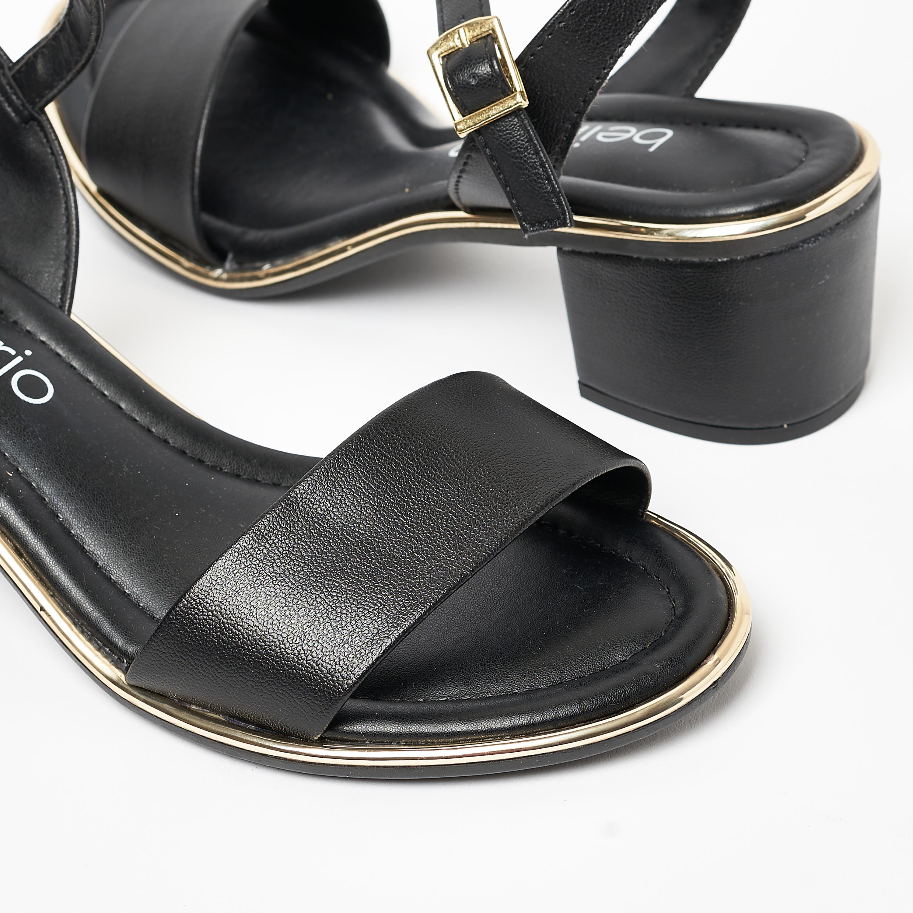 Beira Rio by Geoomnii  Women's Block Heel Sandals with Slingback | 8379-203-9569      -women-shoes-heels-image-5