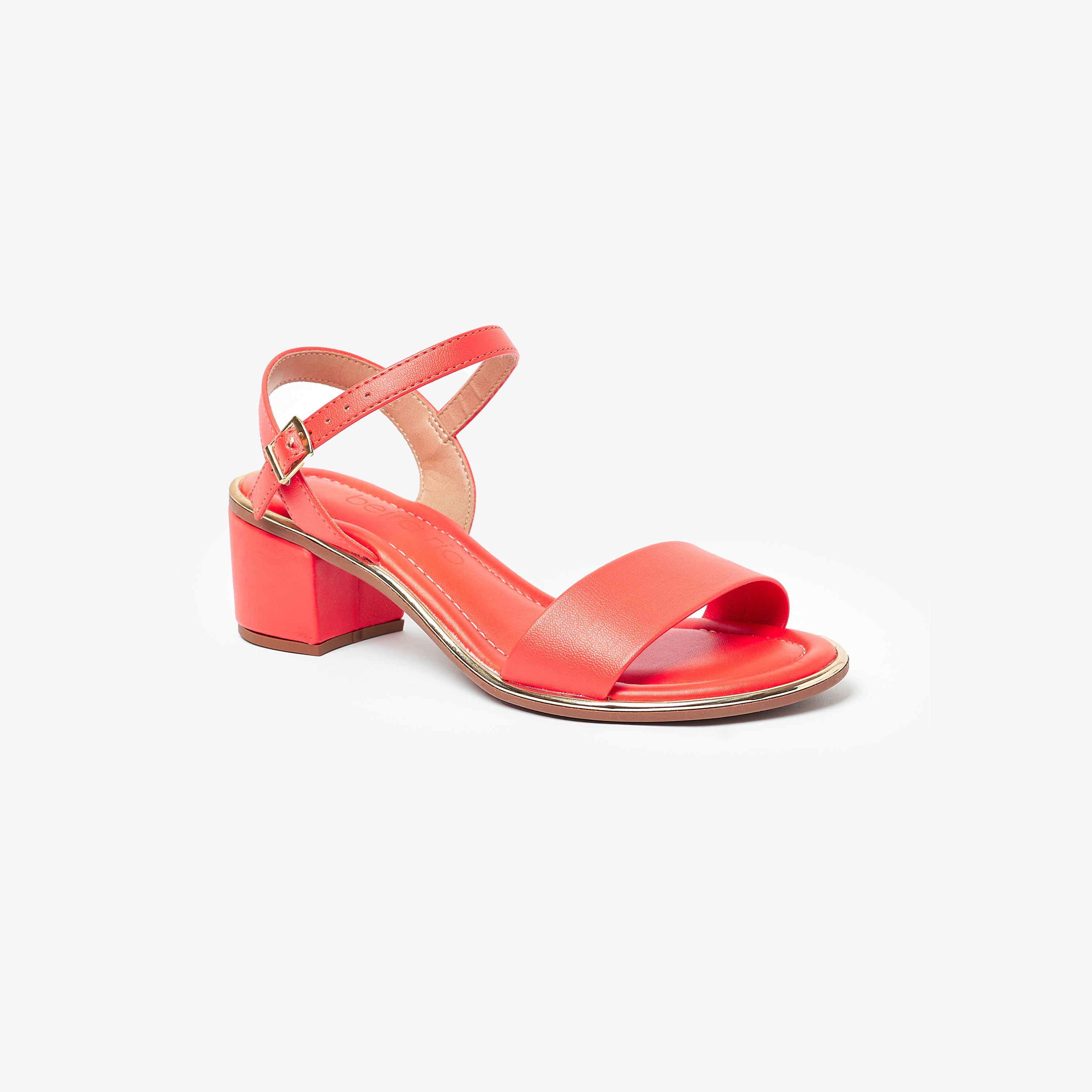 صندل حذاء نسائي بكعب عريض مع شريط خلفي من بيرا ريو | 8379-203-9569-women-shoes-heels-image-1