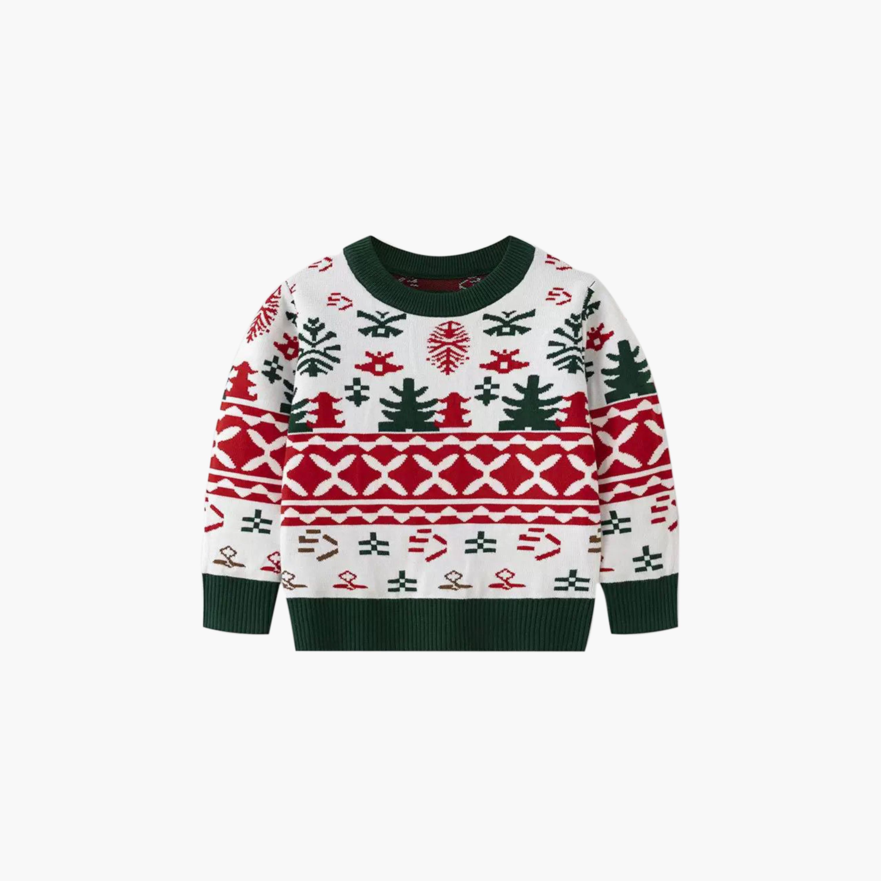 Babyqlo Fair Isle Christmas Long Sleeves Sweater-girls-clothing-winterwear-jumpersandcardigans-image-4