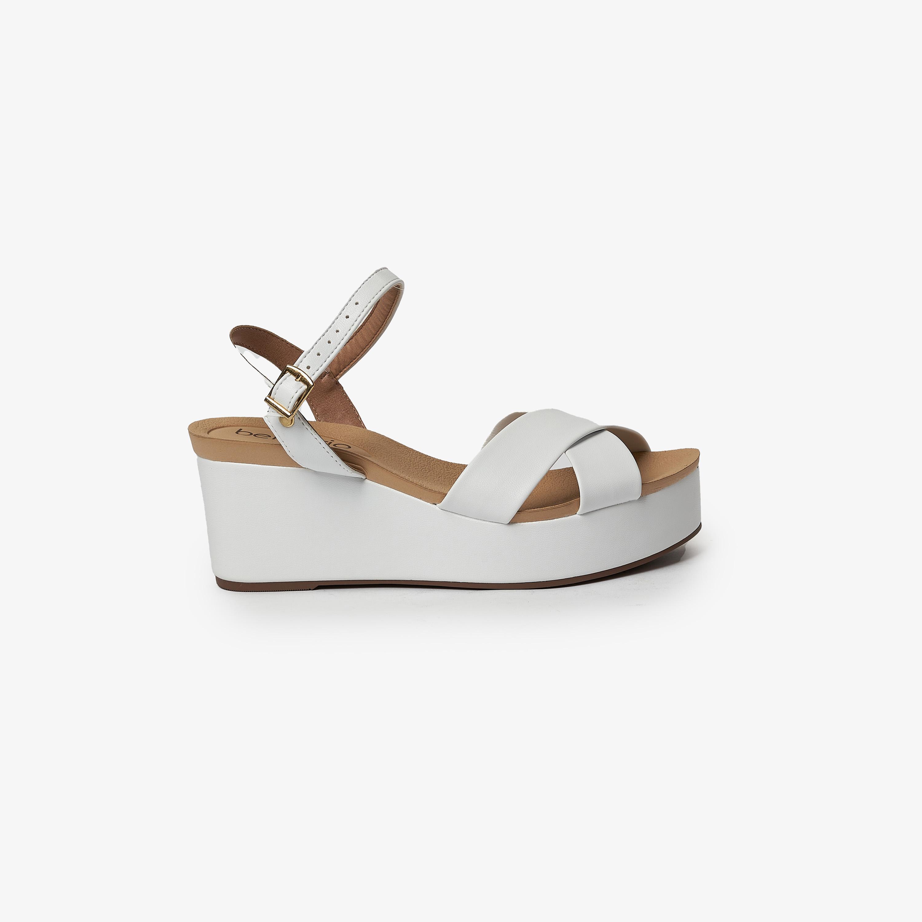 صندل ويدج نسائي من بيرا ريو بكعب عريض وحزام خلفي | 8407-103-9569-women-shoes-heels-image-7