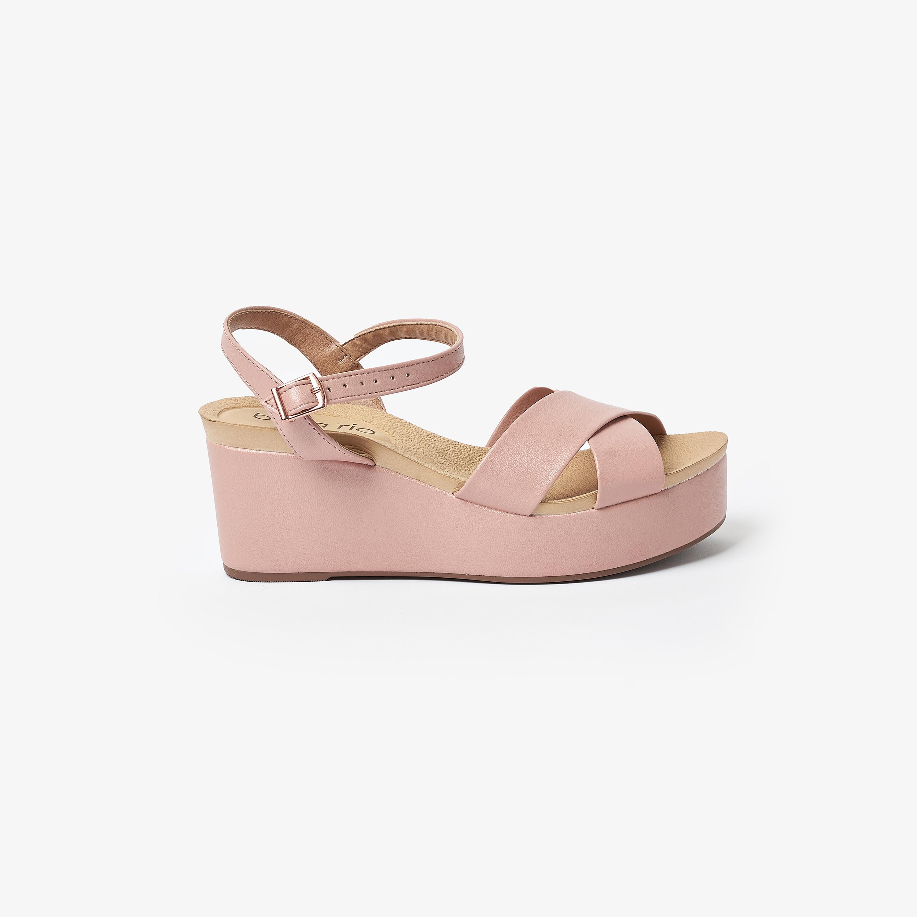 صندل ويدج نسائي من بيرا ريو بكعب عريض وحزام خلفي | 8407-103-9569-women-shoes-heels-image-12