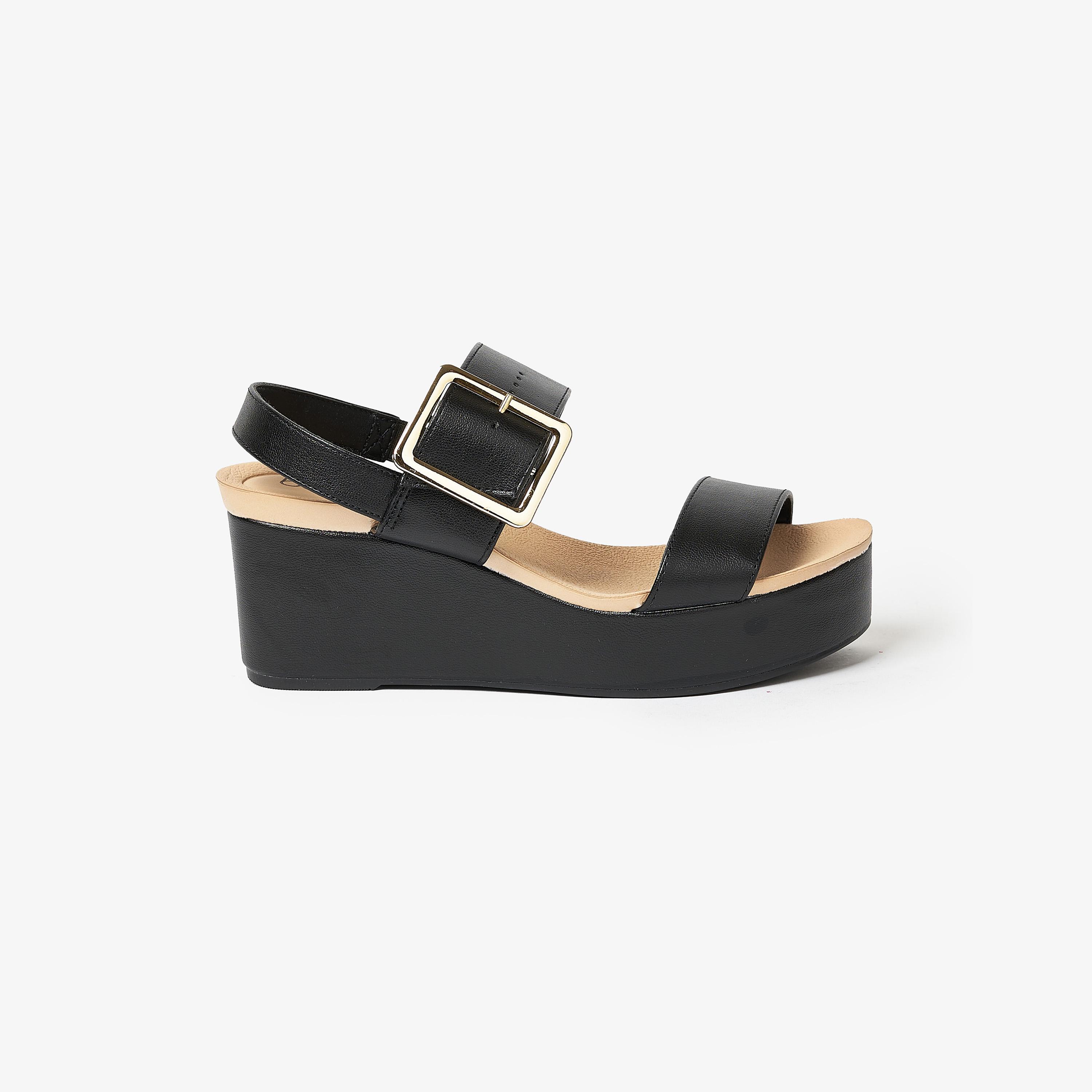 صندل ويدج نسائي من بيرا ريو بكعب عريض وحزام خلفي | 8407-109-11079-women-shoes-heels-image-2