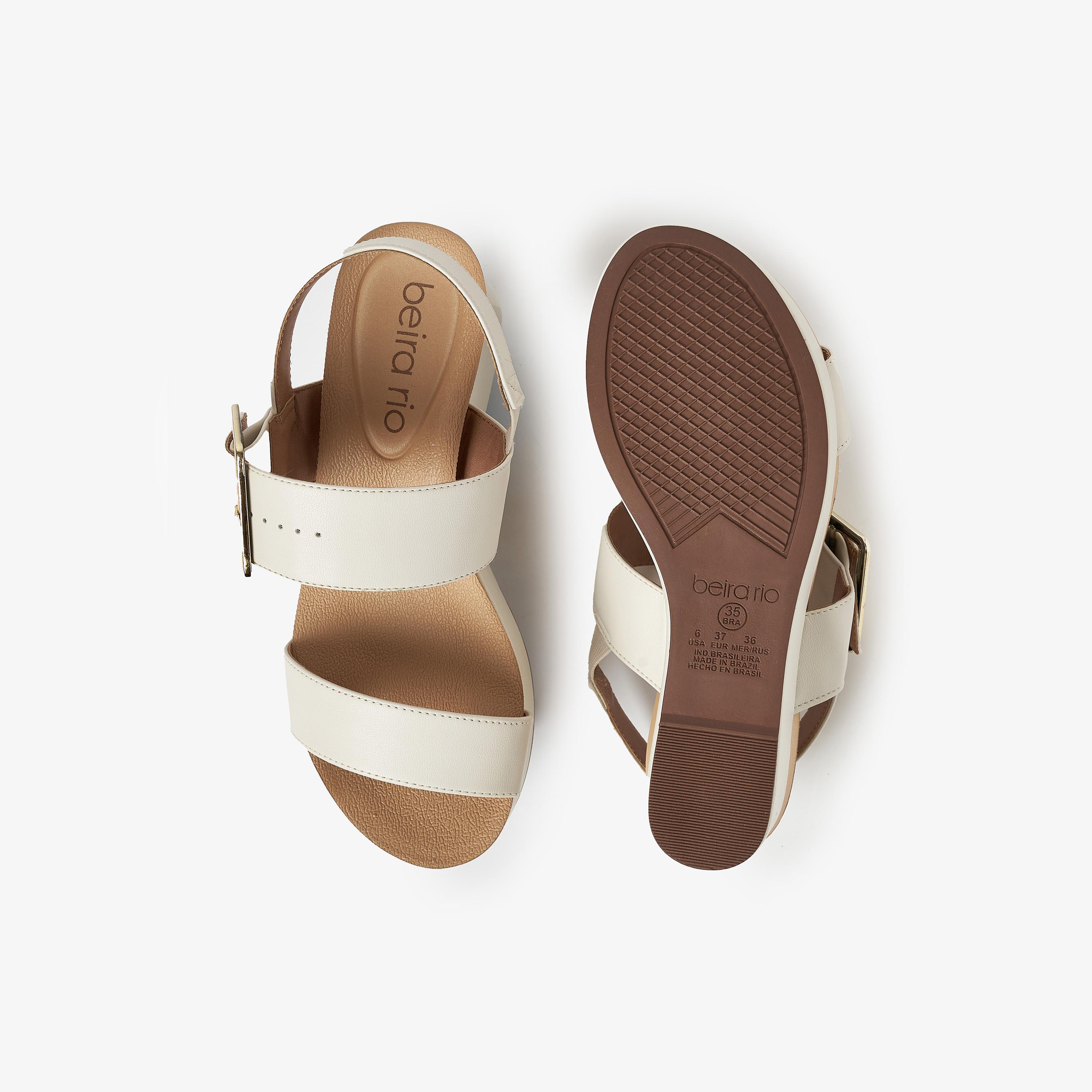 Buy Beira Rio by Geoomnii Women's Wedge Sandals with Sling Back | 8407 ...